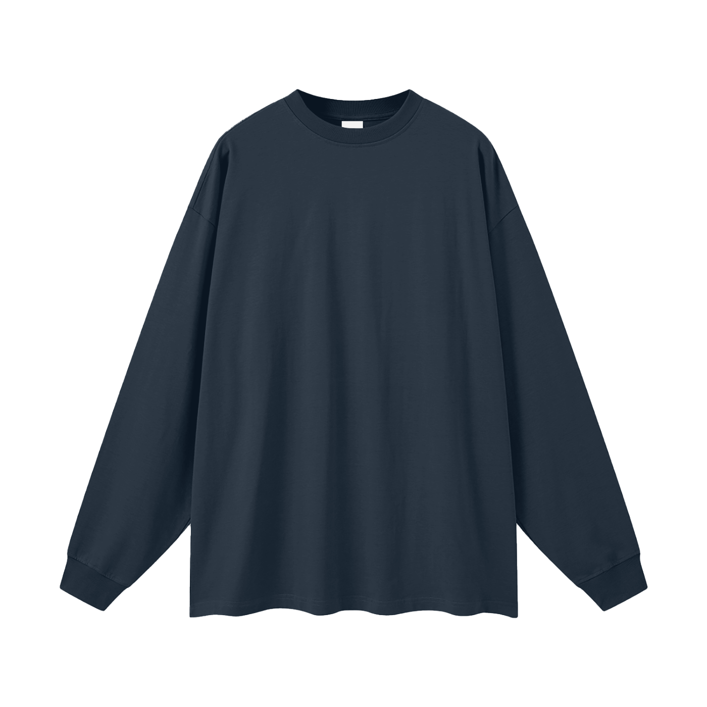 BLANKZ Oversized Long Sleeve 305 — Navy — front view