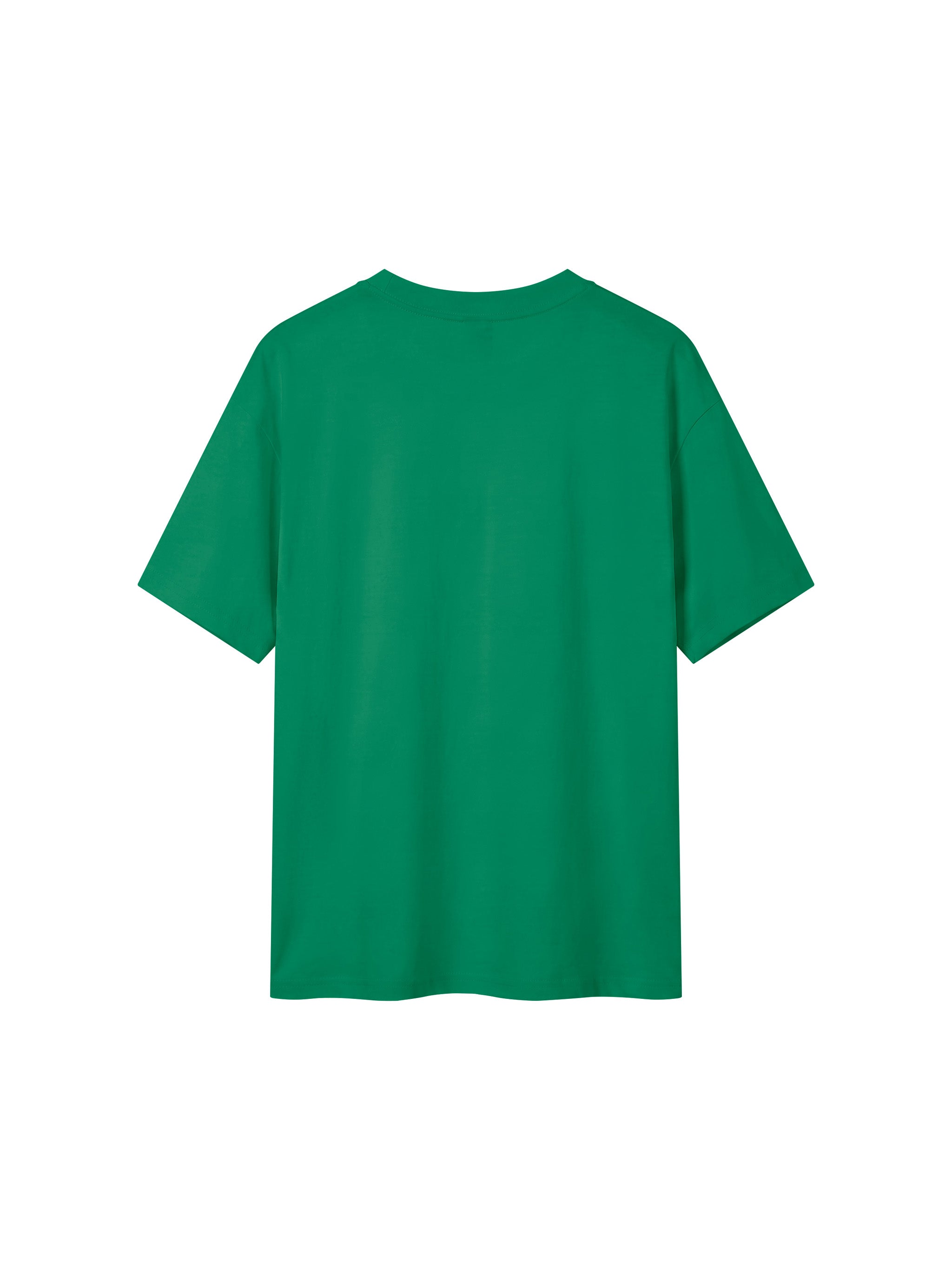 BLANKZ Everyday Cotton Tee — Grass Green, back view