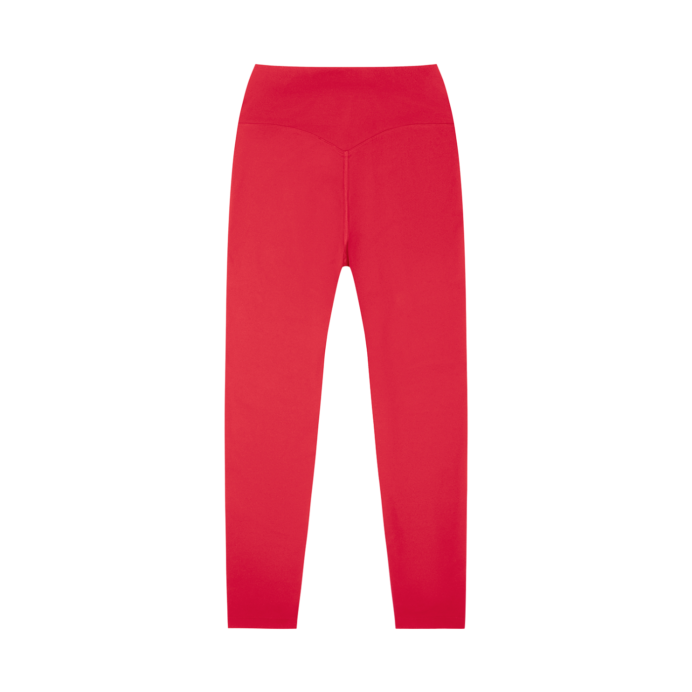 BLANKZ High-Waisted Yoga Leggings — Red, back view