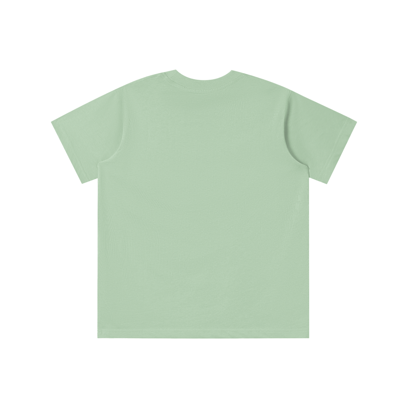BLANKZ Kids' Essential Tee — Bean Green, back view