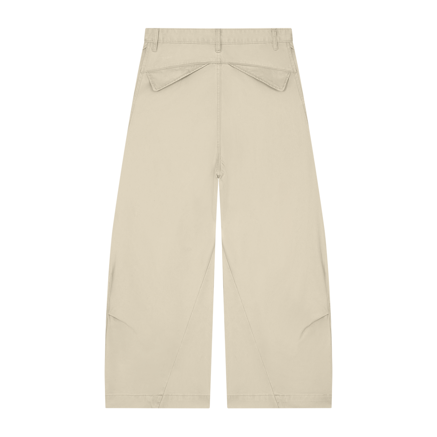 BLANKZ Structured Barrel Trouser — Mild Apricot, back view