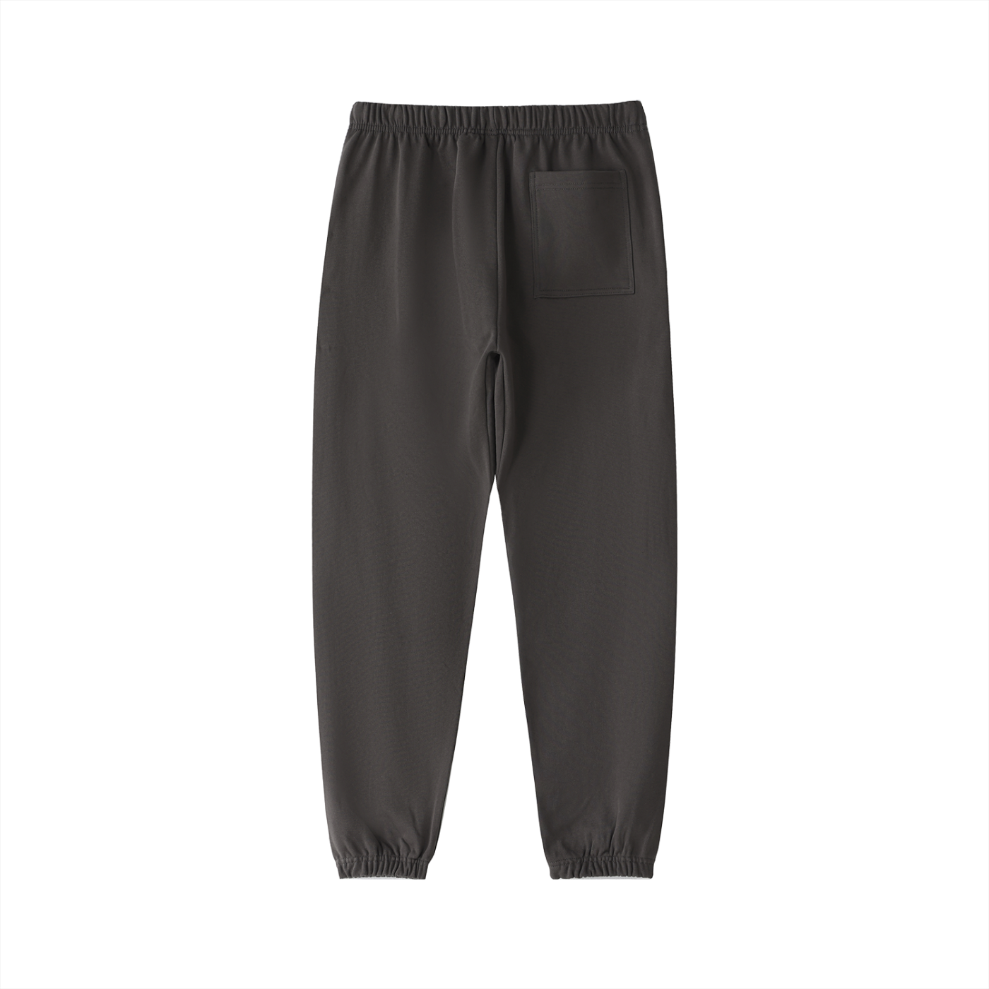 BLANKZ Essential Heavyweight Cotton Sweatpants — Dark Gray, back view