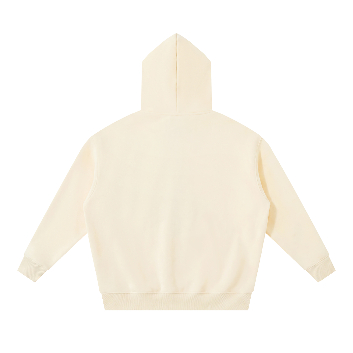 BLANKZ Box Fleece Hoodie — Apricot, back view