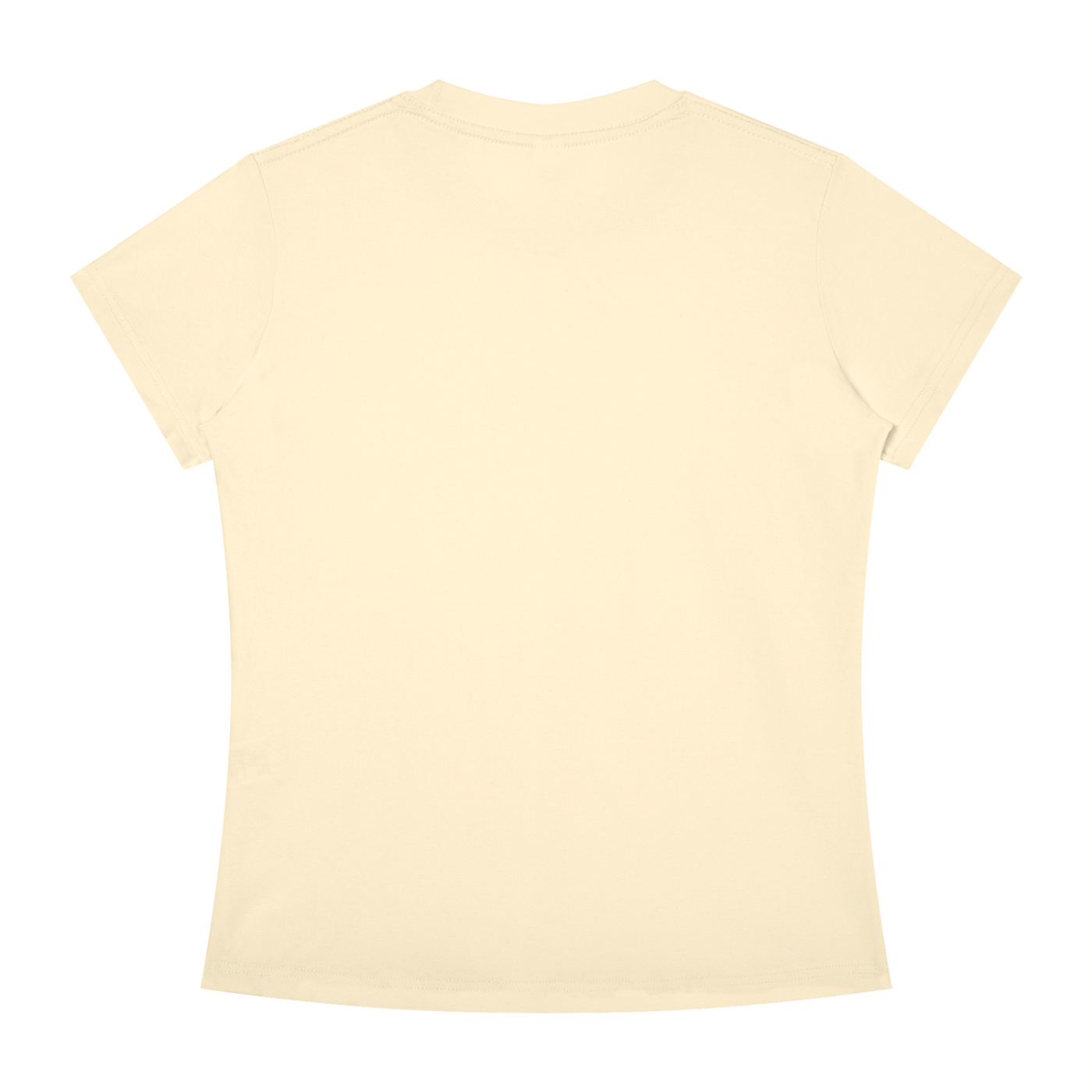 BLANKZ Slim Fit Crewneck Tee — Apricot, back view