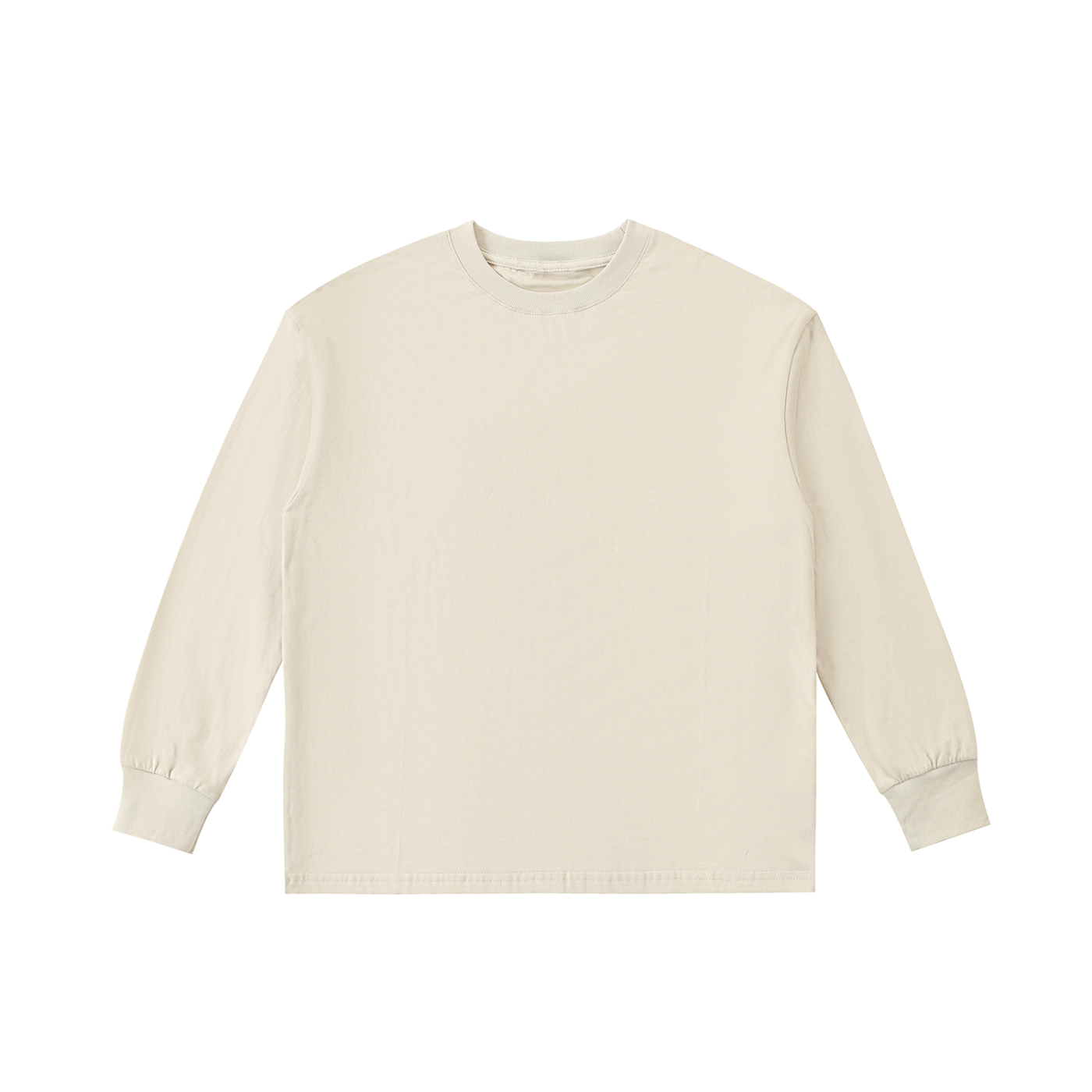 BLANKZ Kids' Quick-Dry Cotton Long-Sleeve Tee — Apricot, front view
