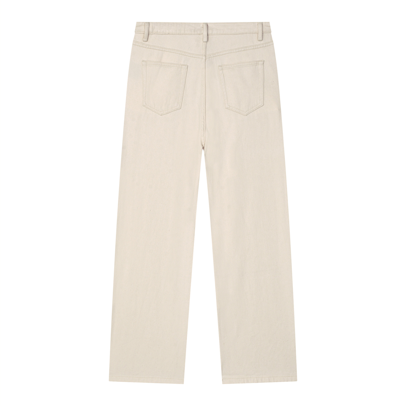BLANKZ Washed Straight Jean — Apricot, back view