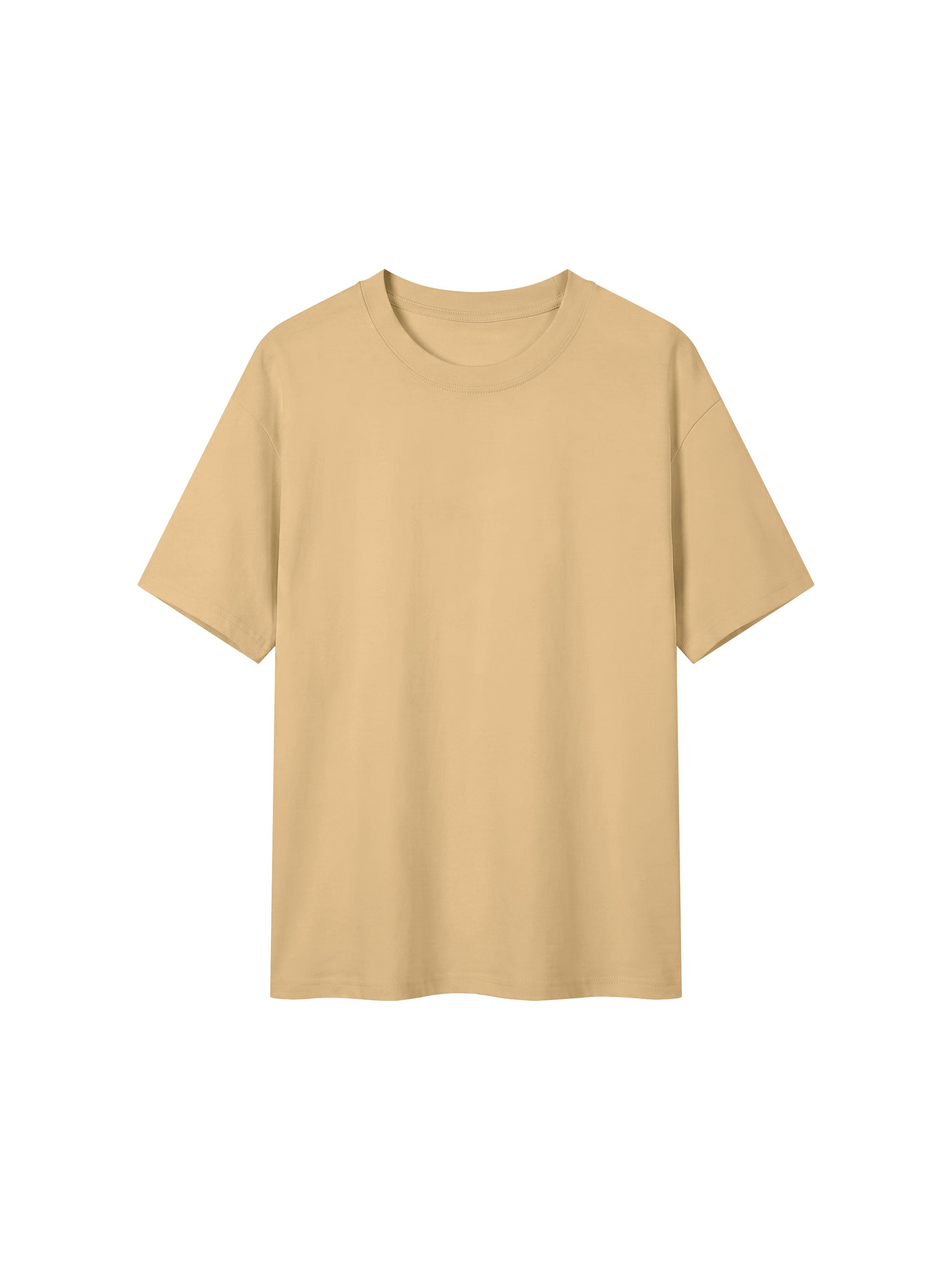BLANKZ Everyday Cotton Tee — Khaki, front view