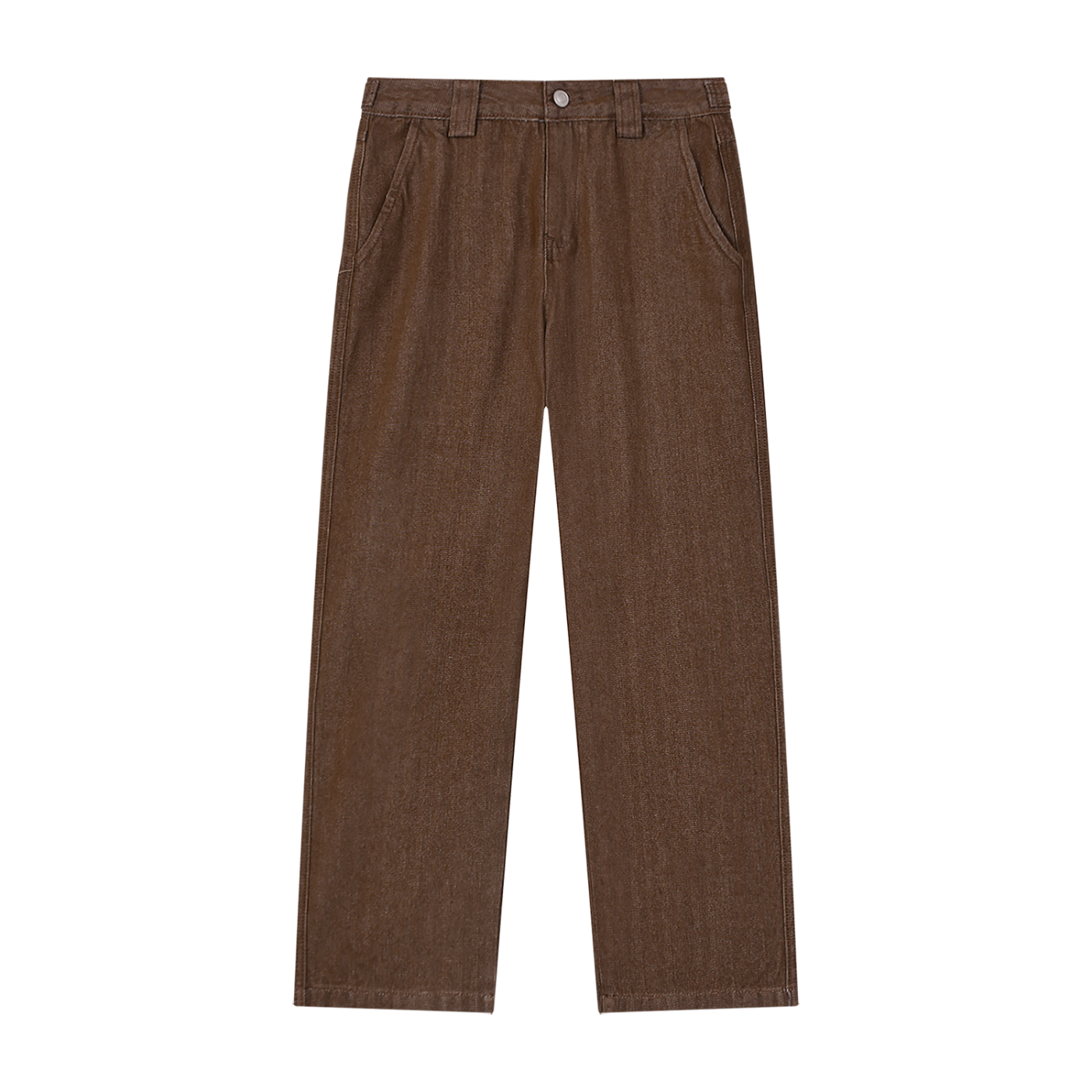 BLANKZ Everyday Straight Jean — Brown — front view