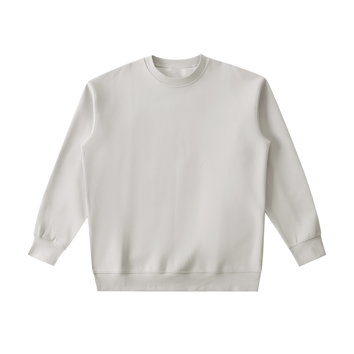 BLANKZ Essential Heavyweight Crewneck Sweatshirt — Gray, front view
