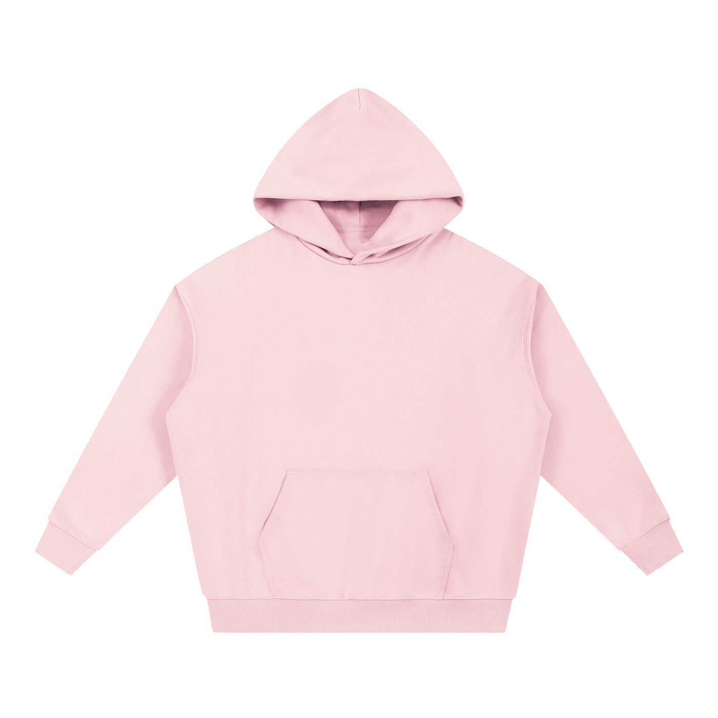 BLANKZ Essential Heavyweight Hoodie — Pink, front view