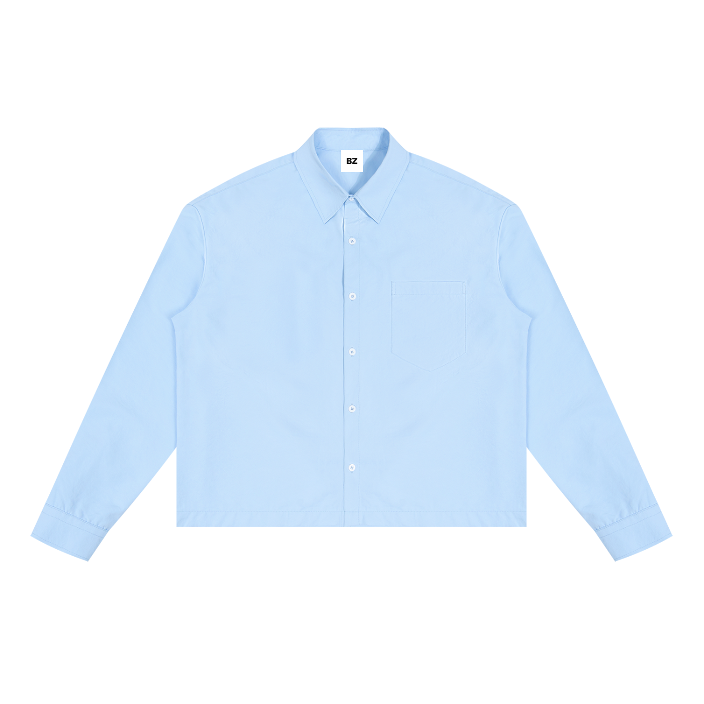 BLANKZ Light Long-Sleeve Shirt — Sky Blue, front view