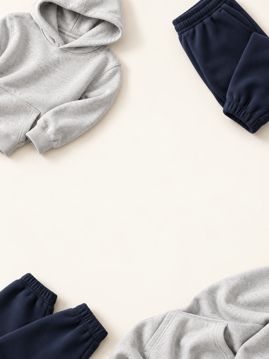 BLANKZ kids essentials flat lay — mobile campaign