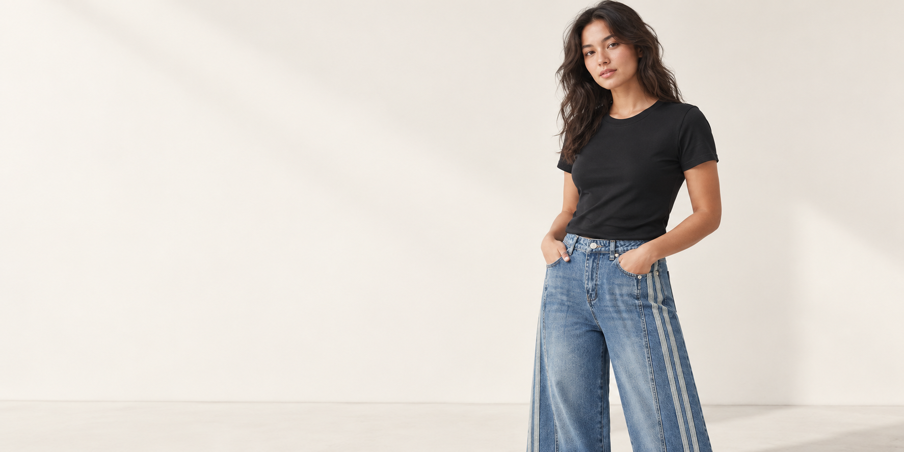 BLANKZ Women campaign — everyday essentials in a warm studio