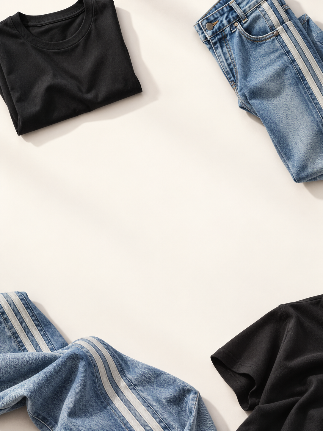 BLANKZ women essentials flat lay — mobile campaign