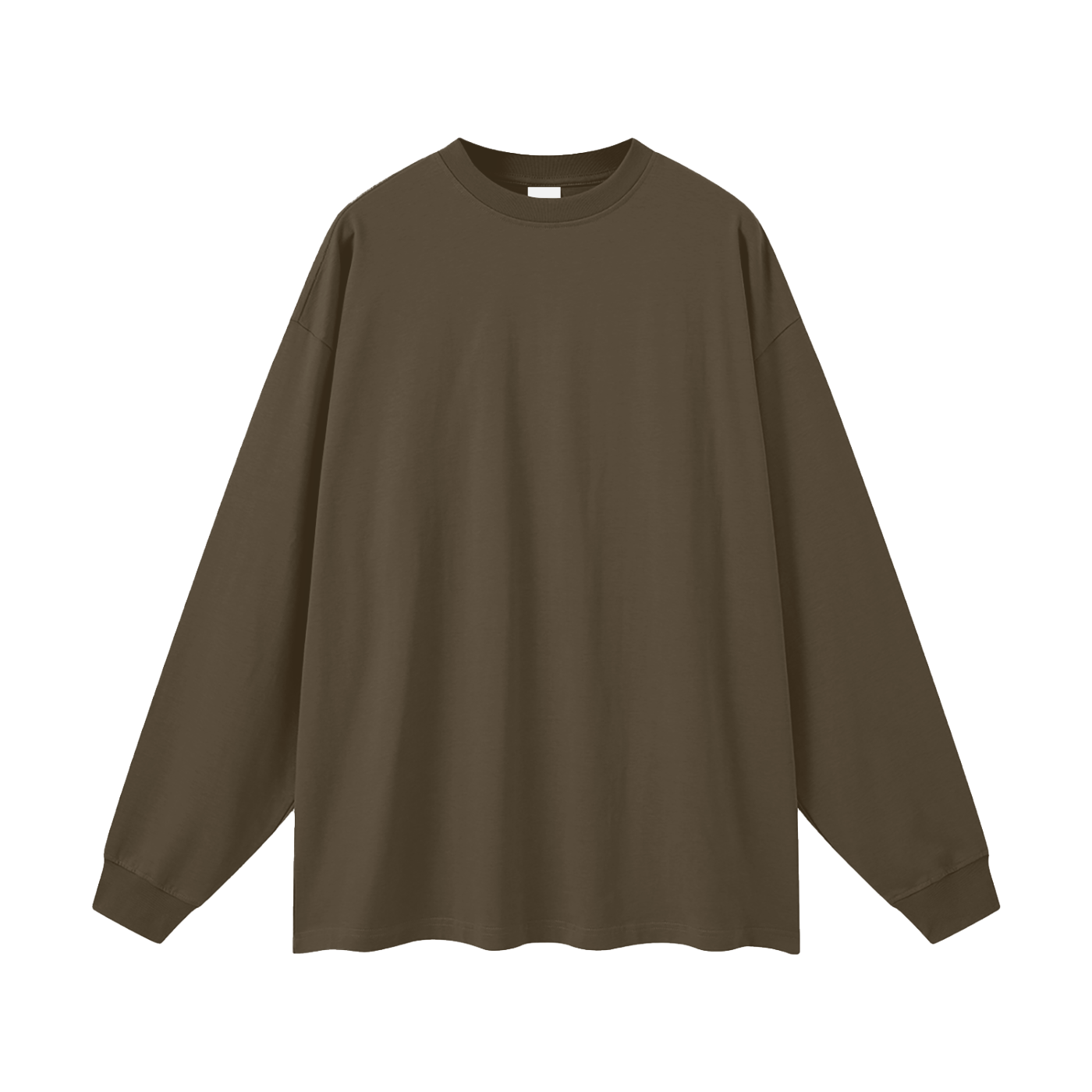 BLANKZ Oversized Long Sleeve 305 — Brown — front view