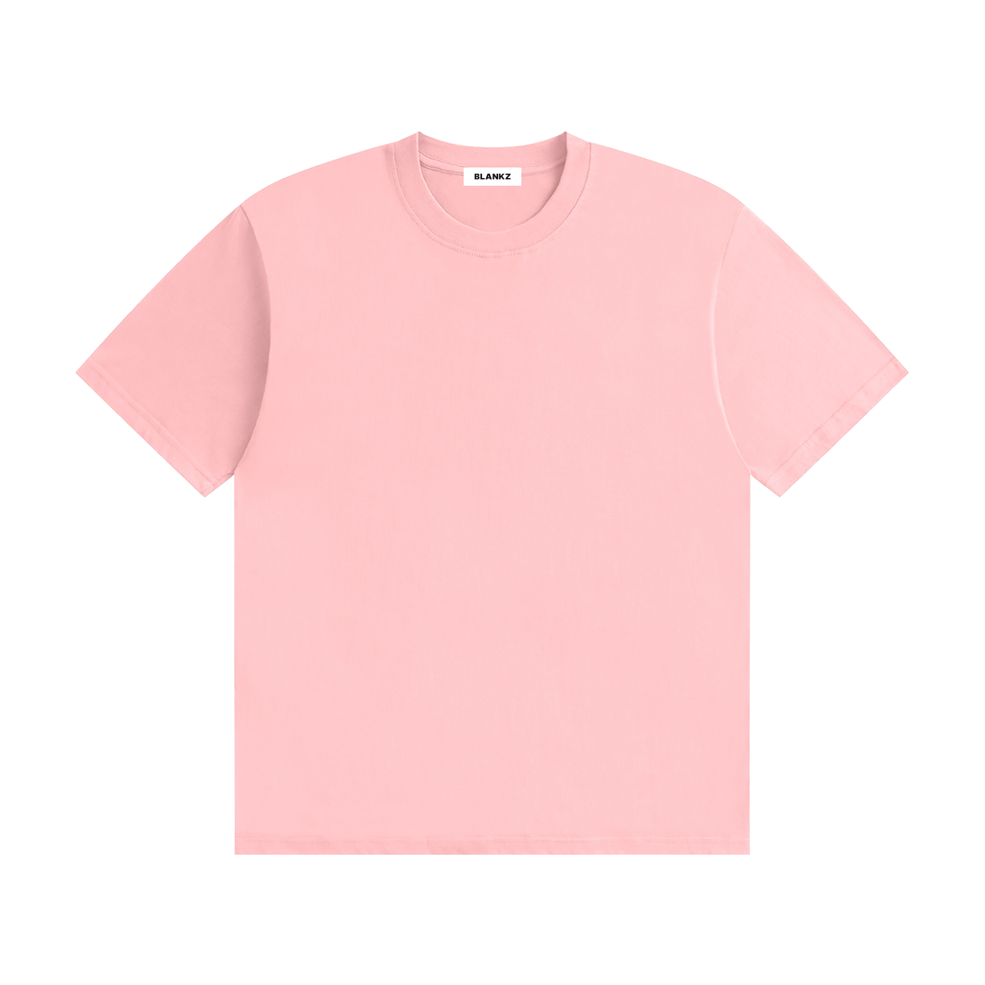BLANKZ Seamless Cotton Tee — Pink, front view