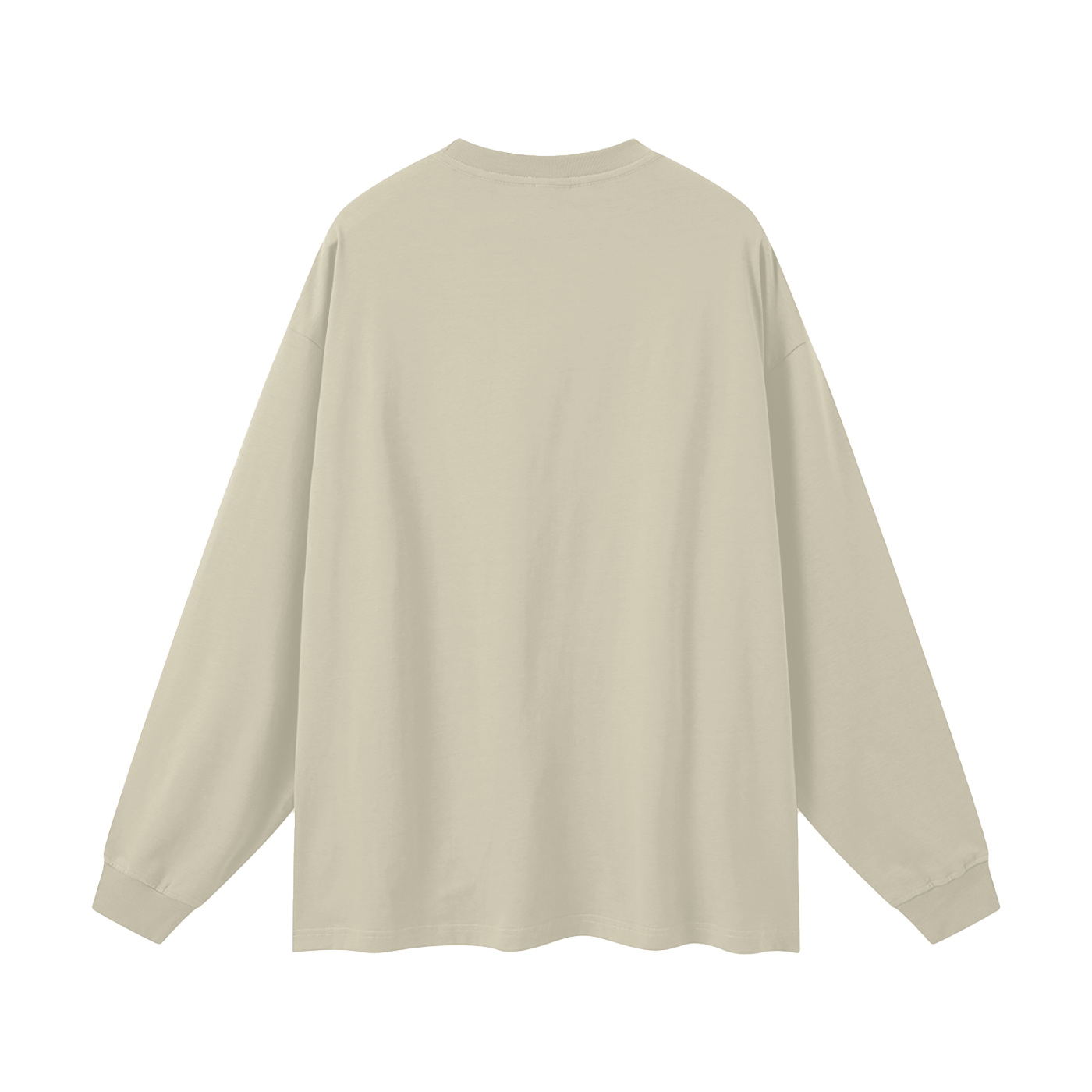 BLANKZ Oversized Long Sleeve 305 — Sand Color — back view