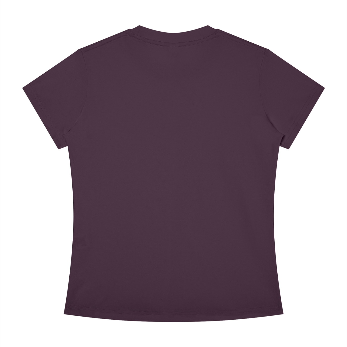 BLANKZ Slim Fit Crewneck Tee — Deep Purple, back view