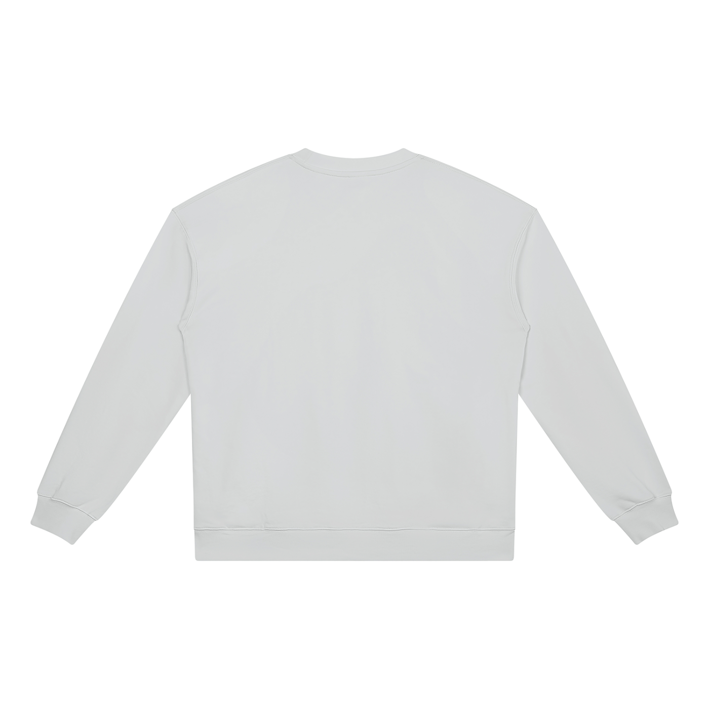 BLANKZ Heavyweight Crew 420 — Light Gray, back view