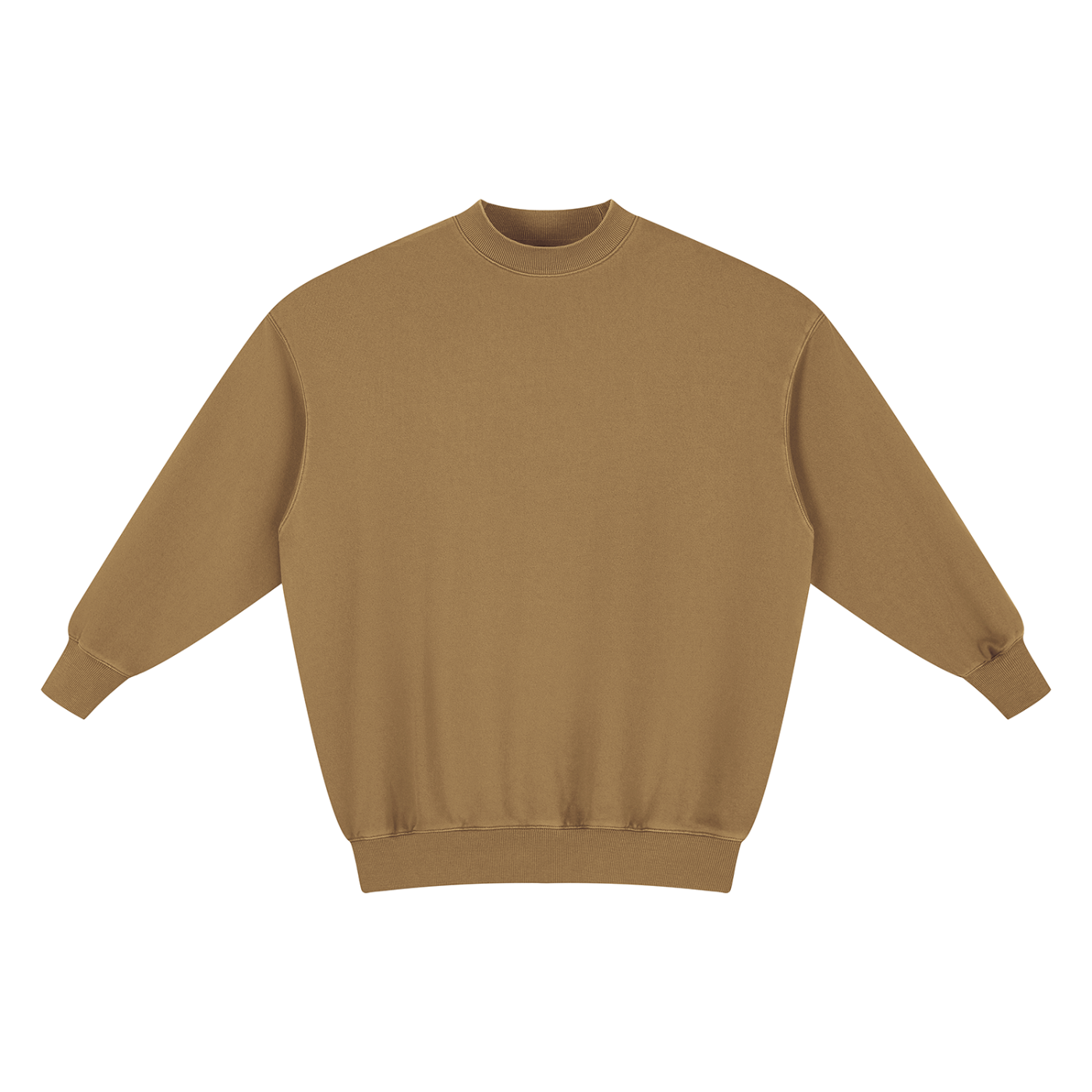 BLANKZ Vintage Wash Pullover Dress — Khaki — front view