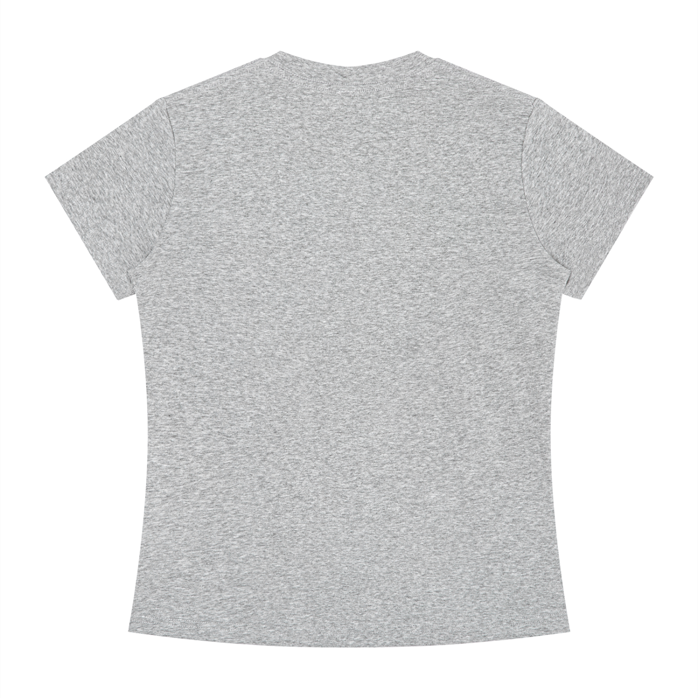 BLANKZ Slim Fit Crewneck Tee — Flower Gray, back view