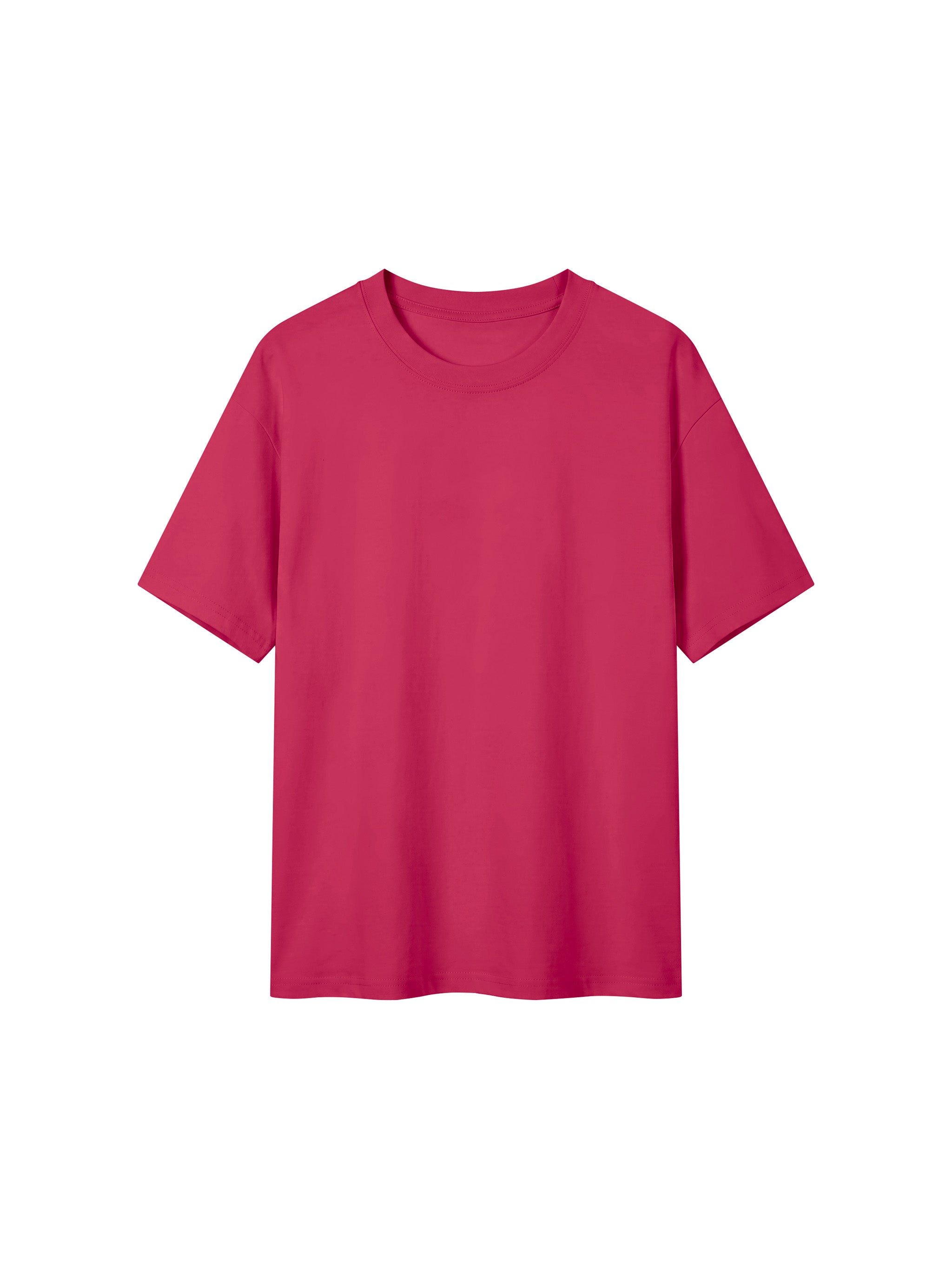 BLANKZ Everyday Cotton Tee — Rose Red, front view