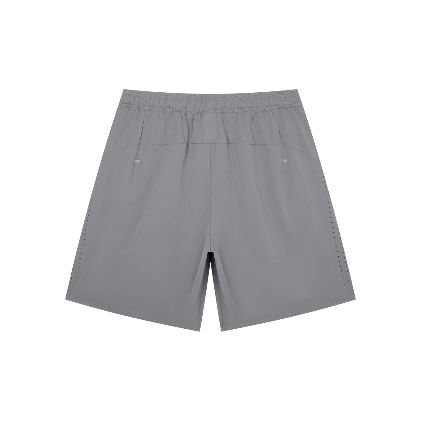 BLANKZ Regular Fit Performance Shorts — Light Gray, back view