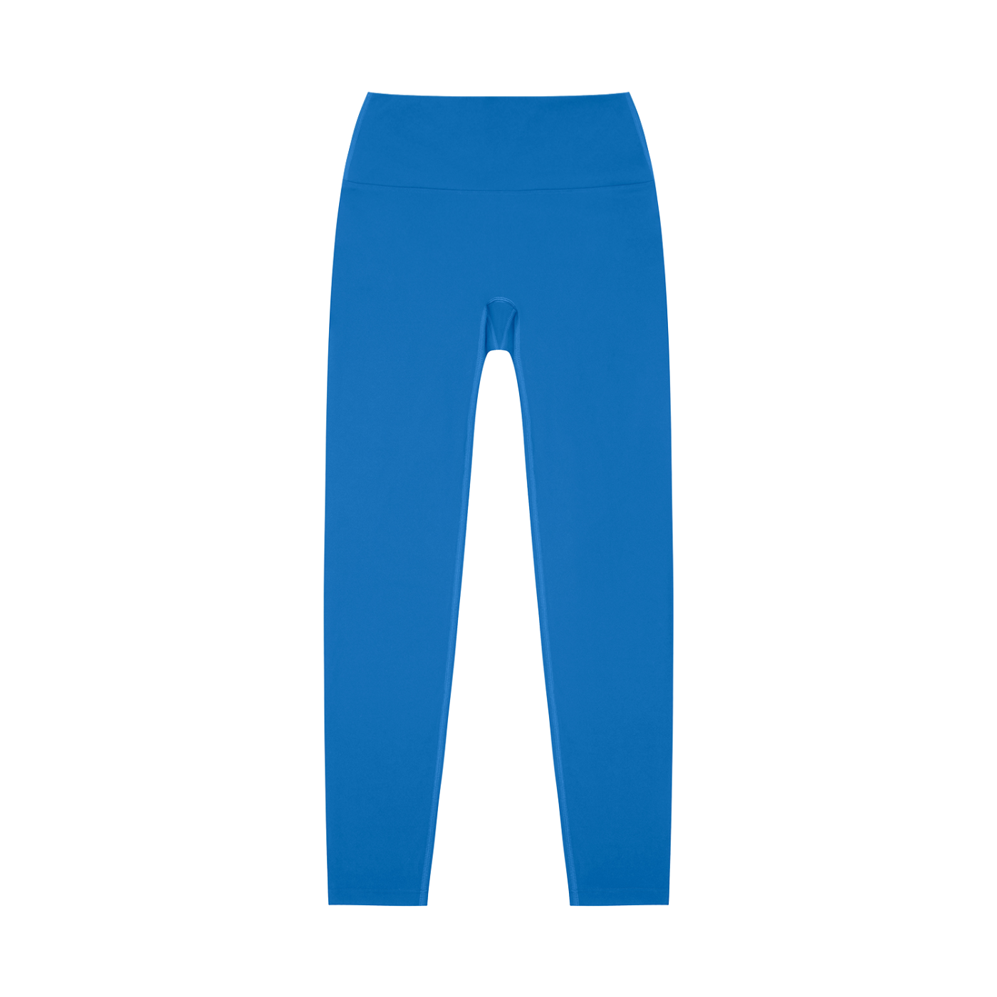 BLANKZ High-Waisted Yoga Leggings — Colorful Blue, front view