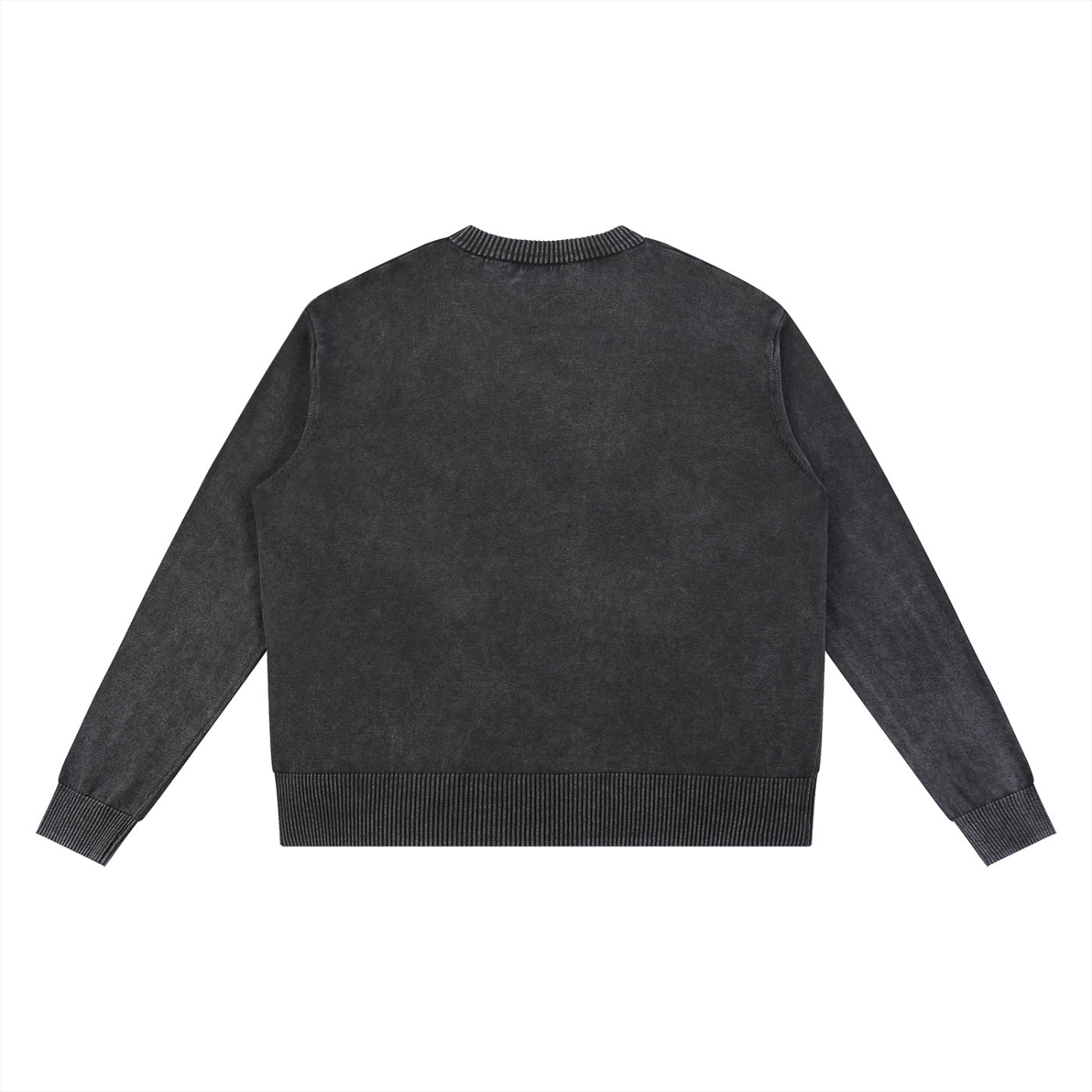 BLANKZ Mineral Crew Sweater — Black — back view