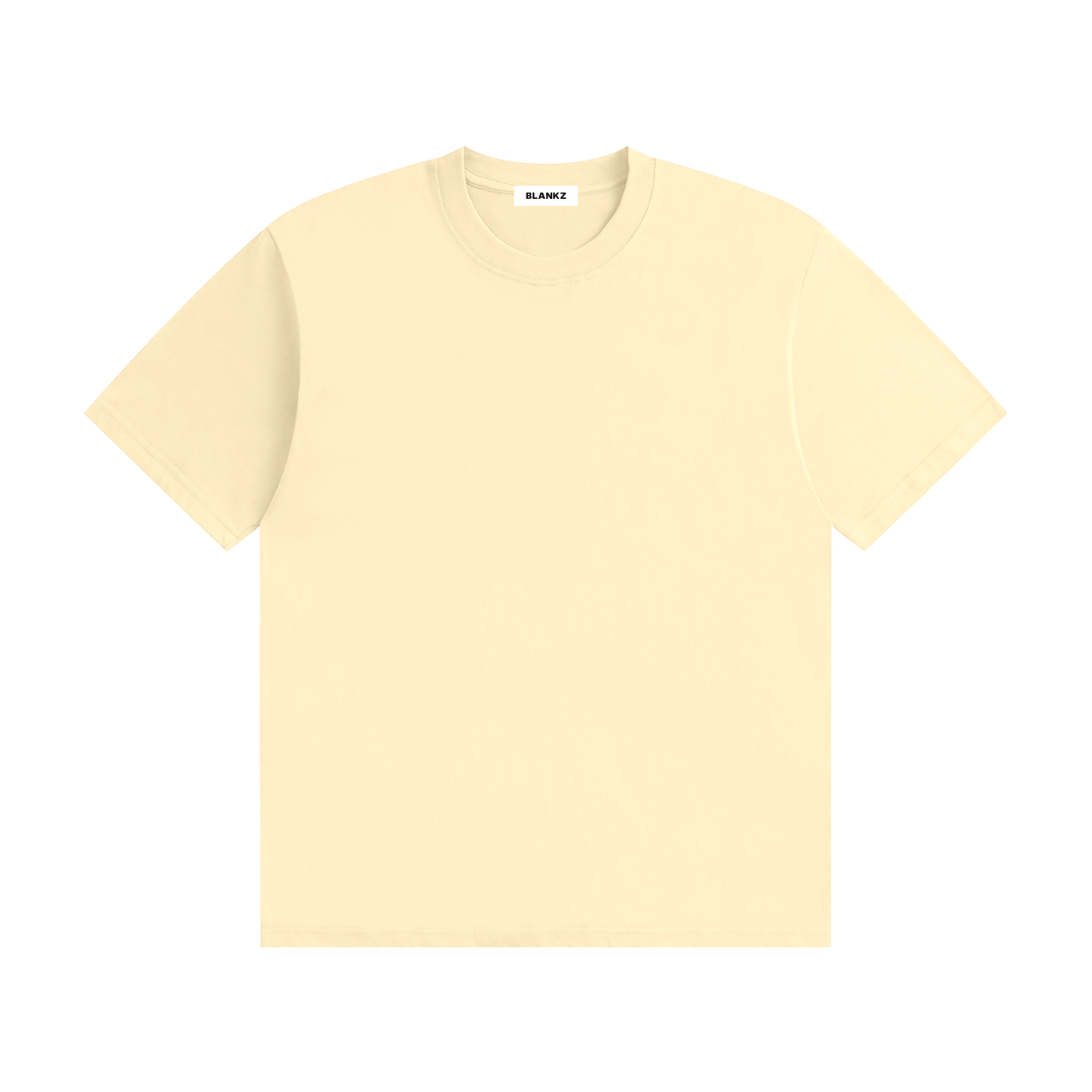 BLANKZ Seamless Cotton Tee — Apricot, front view