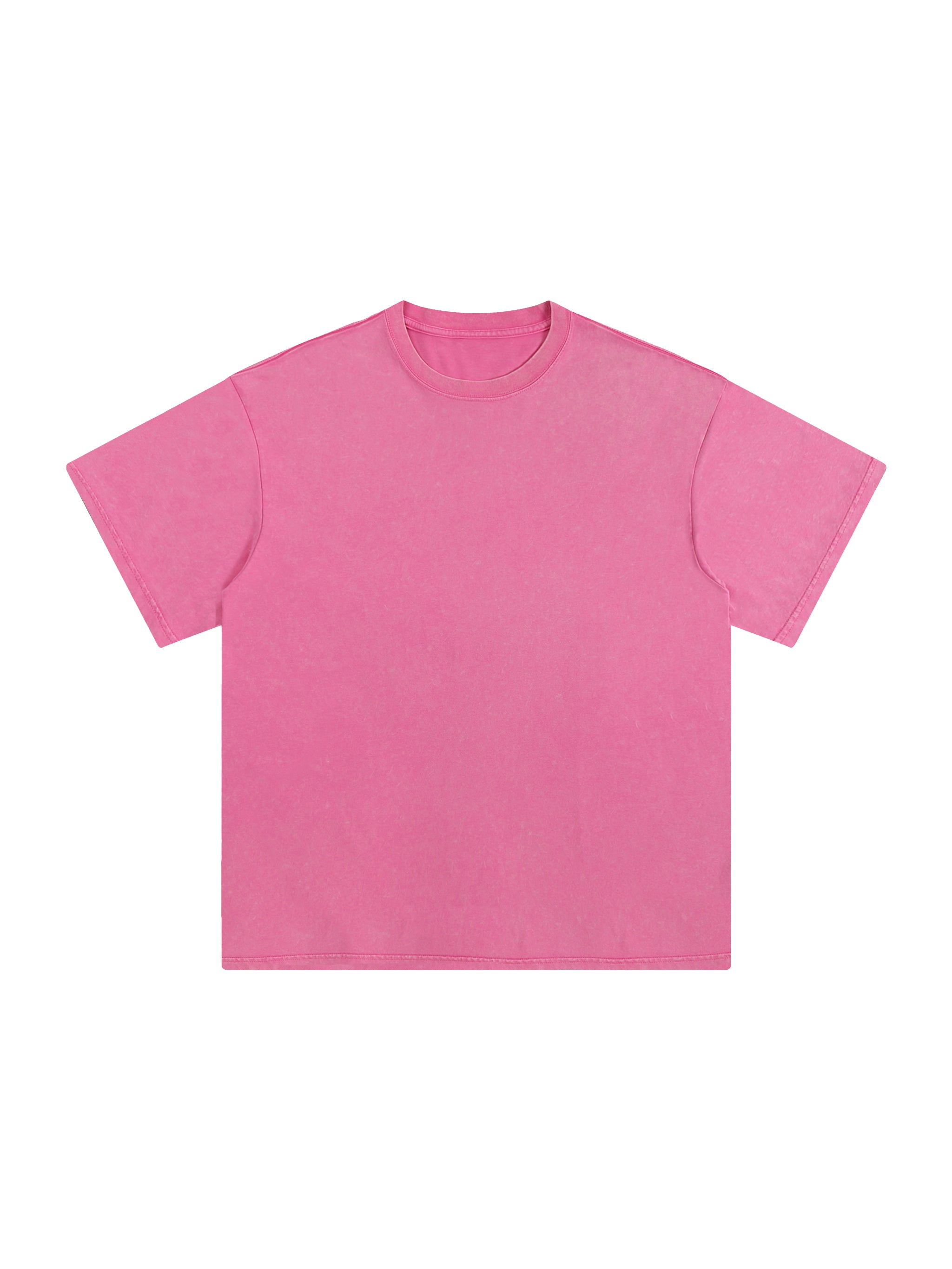 BLANKZ Snow Wash Cotton Tee — Pink, front view