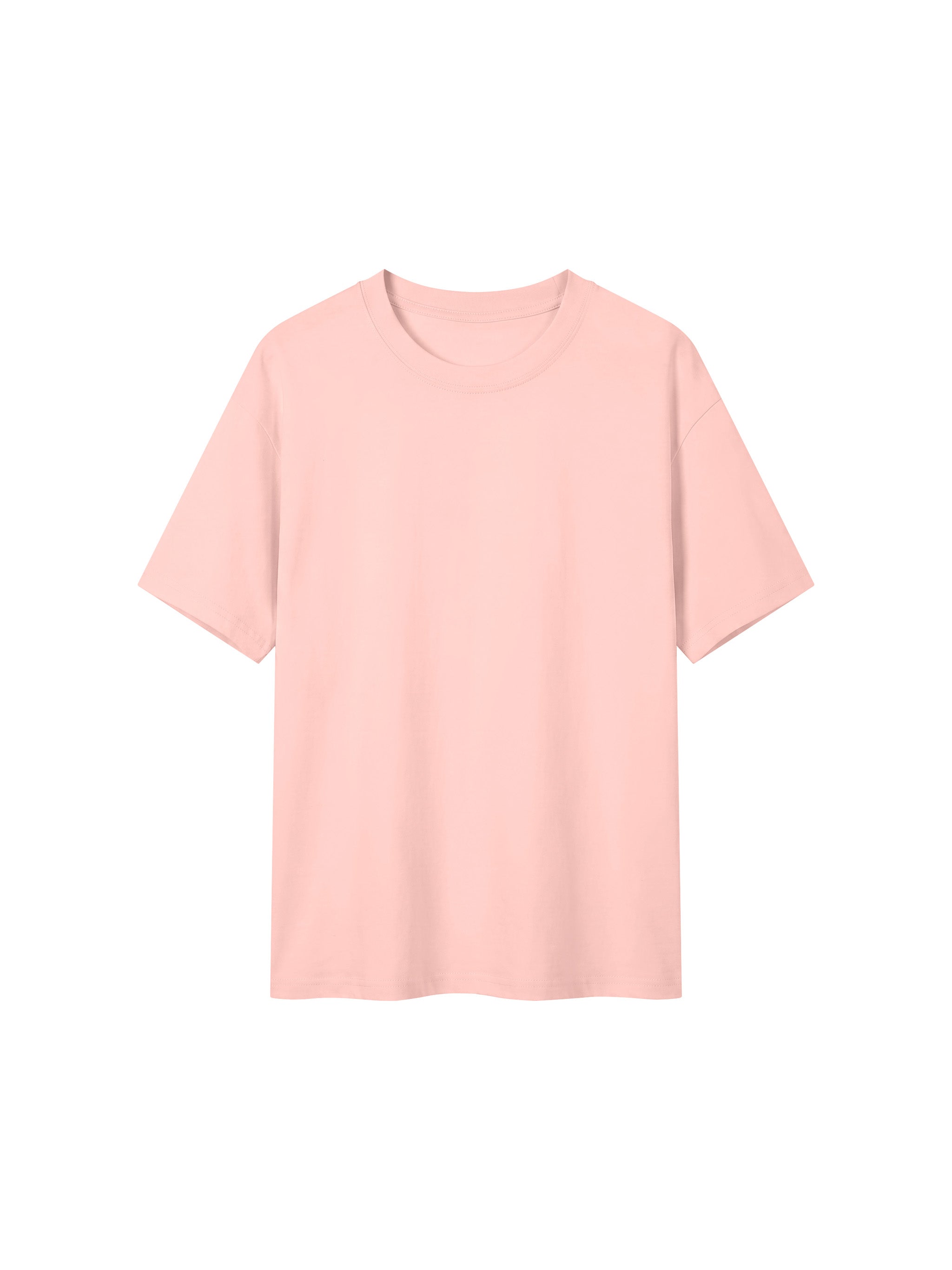 BLANKZ Everyday Cotton Tee — Light Pink, front view