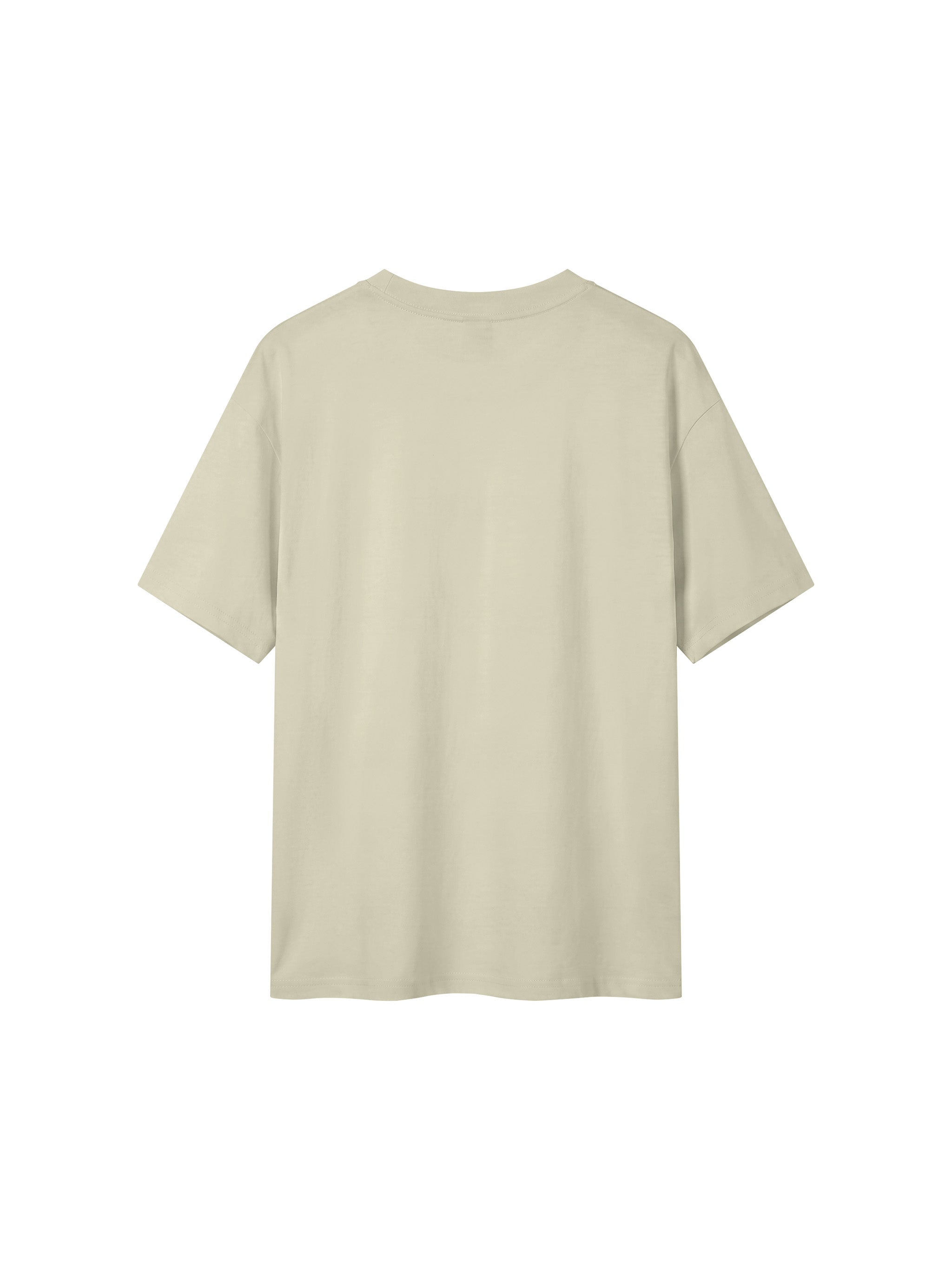 BLANKZ Everyday Cotton Tee — Bean Green, back view
