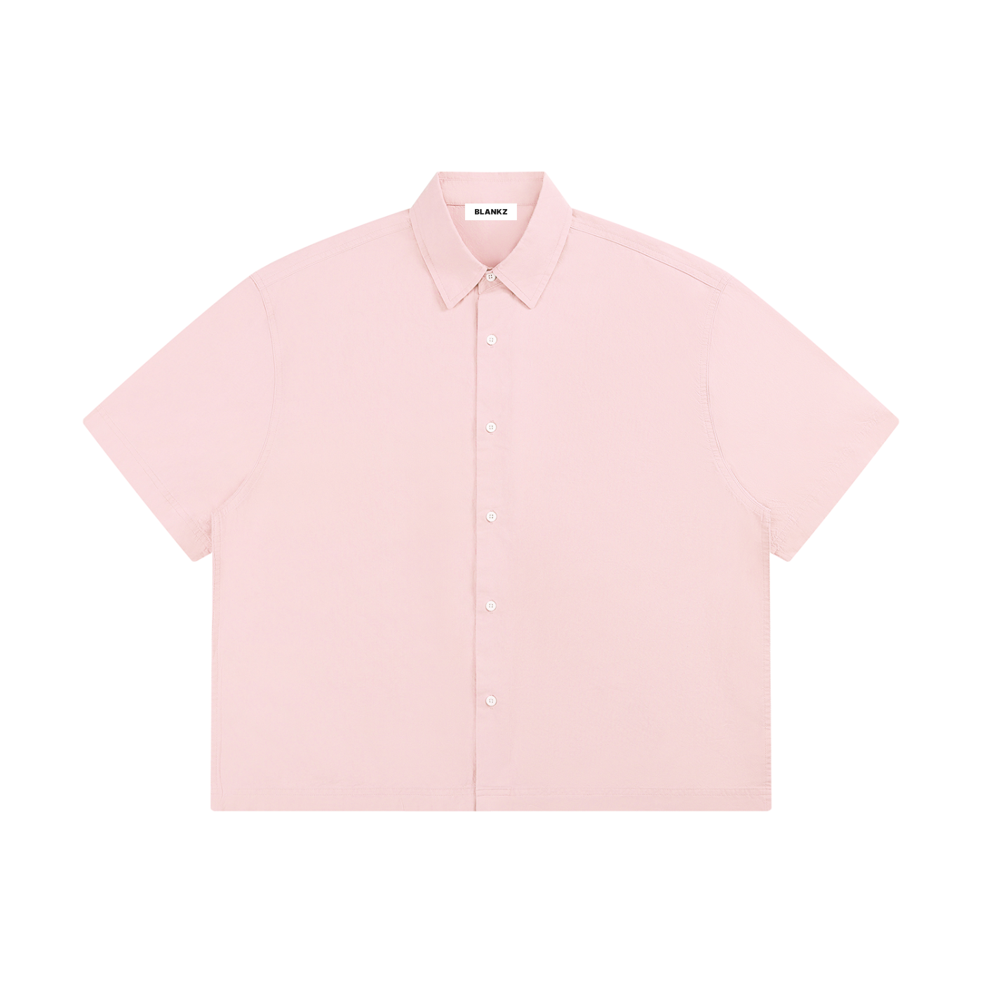 BLANKZ Light Short-Sleeve Shirt — Light Pink — front view