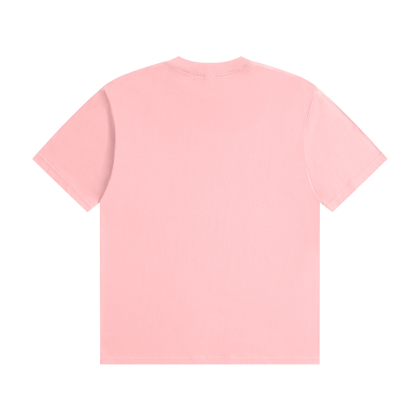 BLANKZ Seamless Cotton Tee — Pink, back view