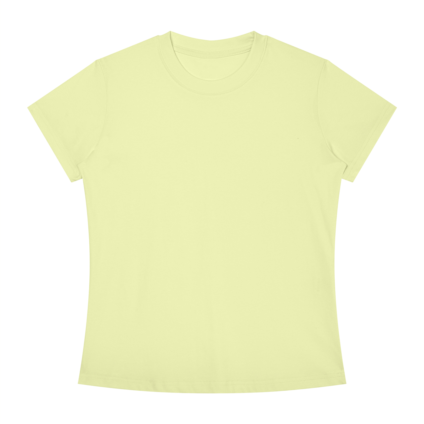 BLANKZ Slim Fit Crewneck Tee — Light Green, front view