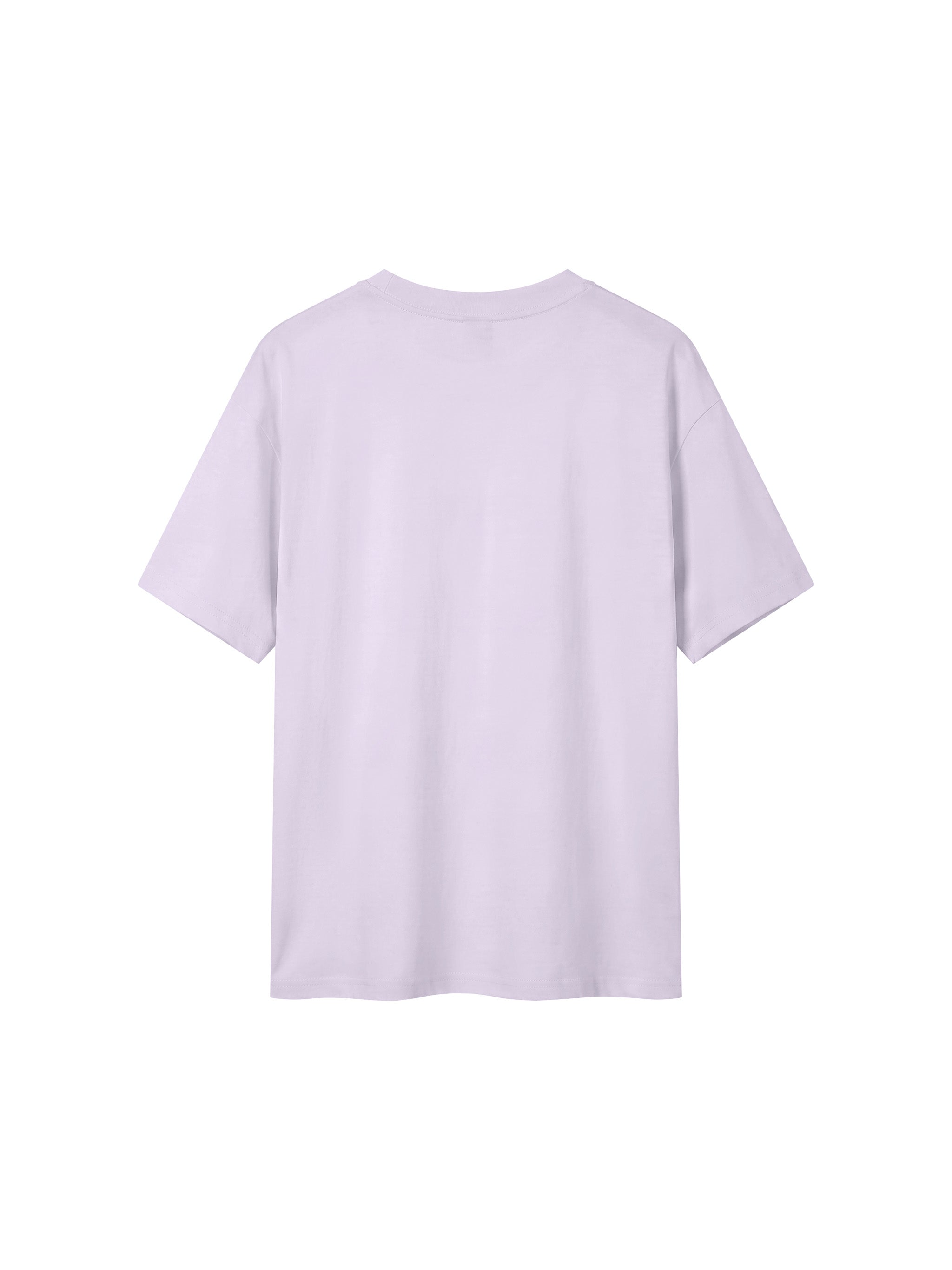 BLANKZ Everyday Cotton Tee — Light Purple, back view