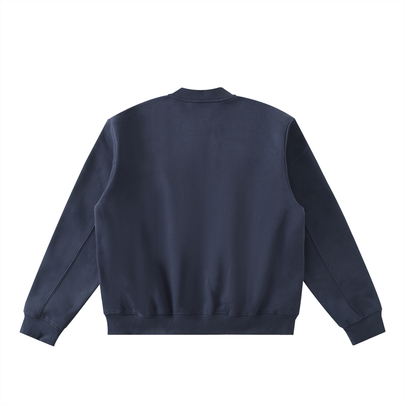 BLANKZ Clean Fleece Zip Jacket — Dark Blue, back view