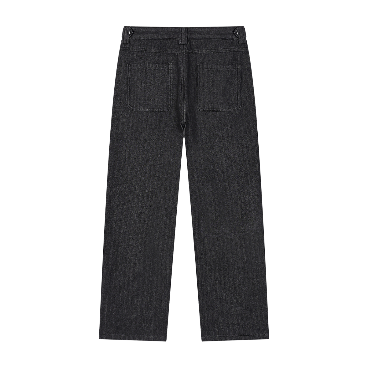 BLANKZ Everyday Straight Jean — Black — back view