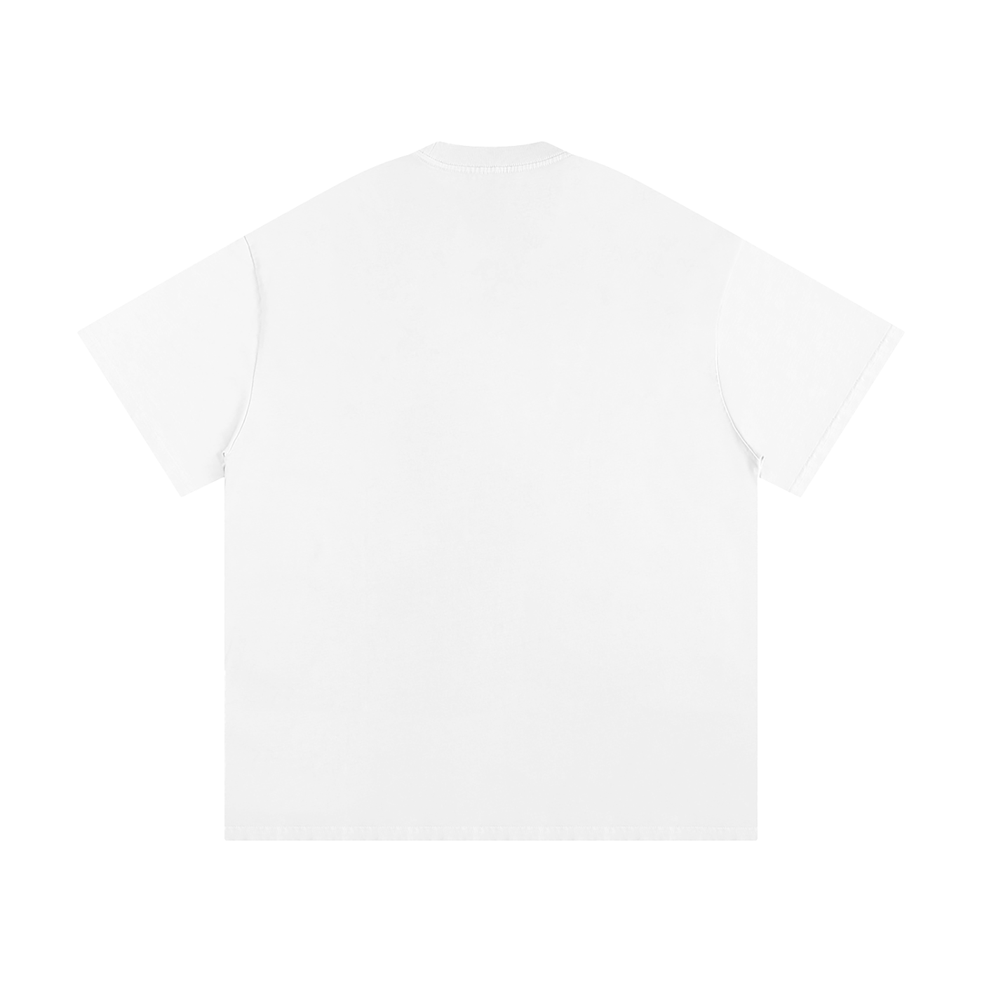BLANKZ Loose Heavy Tee 275 — White, back view