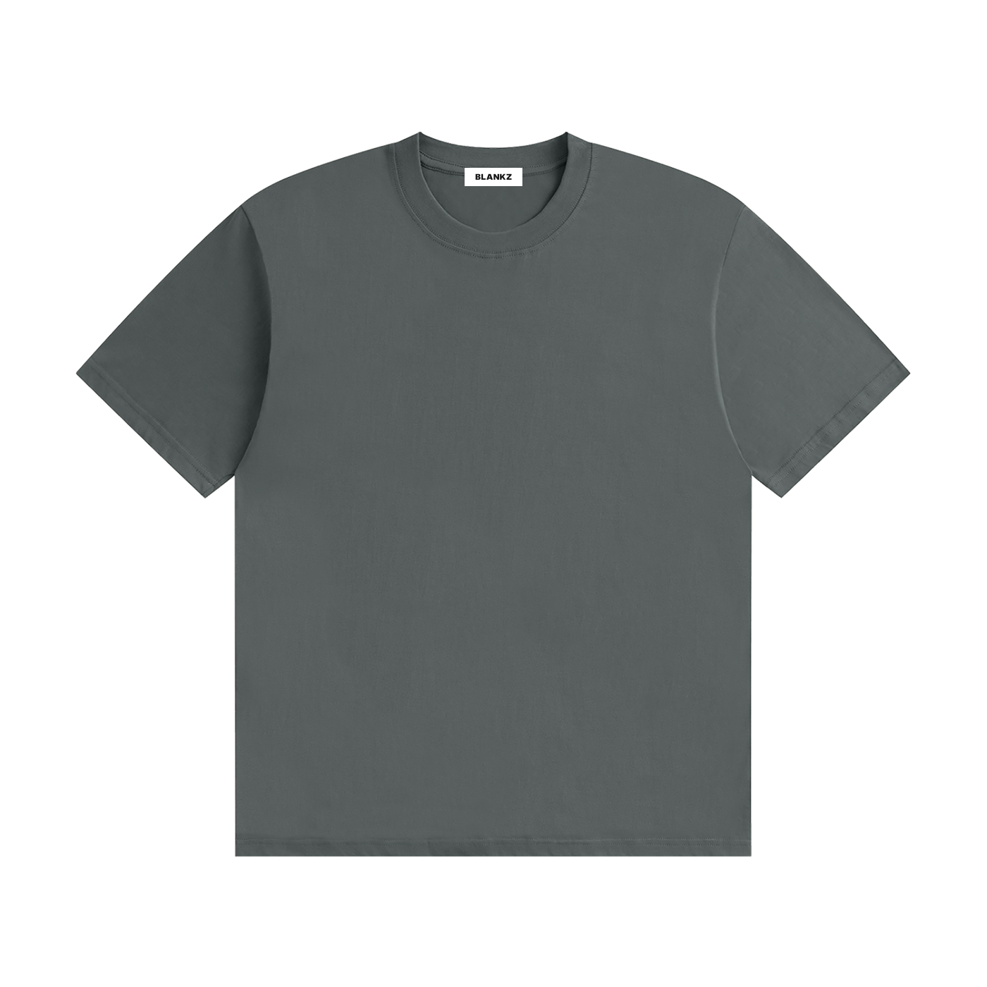 BLANKZ Seamless Cotton Tee — Gray, front view