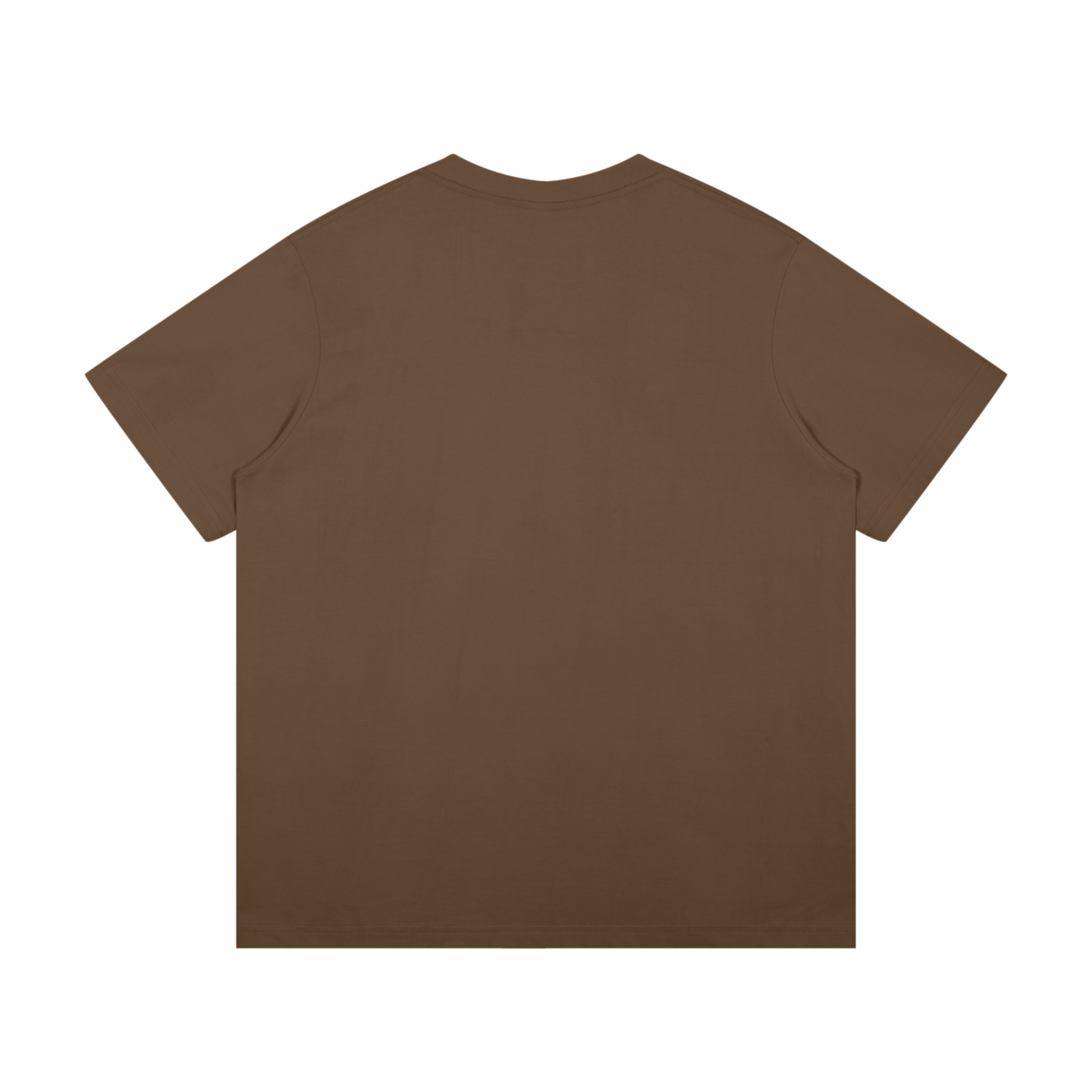 BLANKZ Midweight Cotton Tee — Coffee, back view