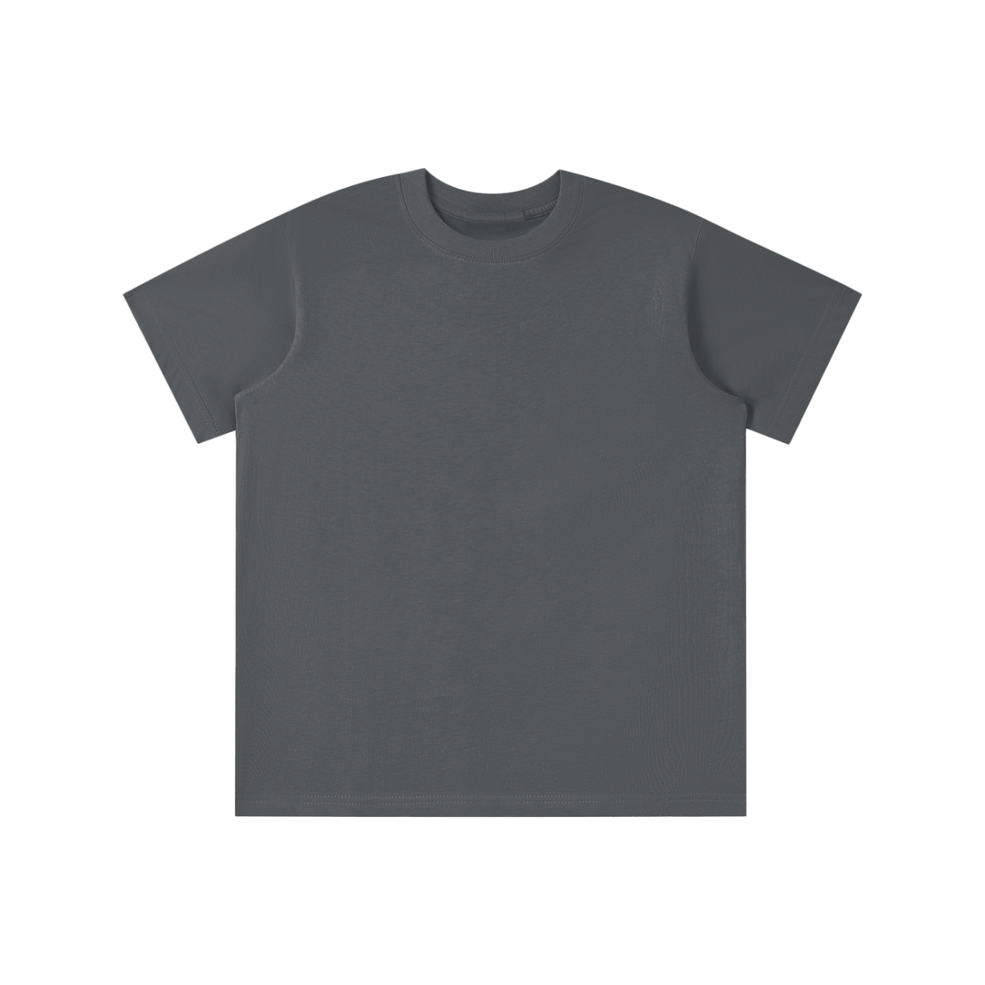 BLANKZ Kids' Essential Tee — Carbon Gray, front view