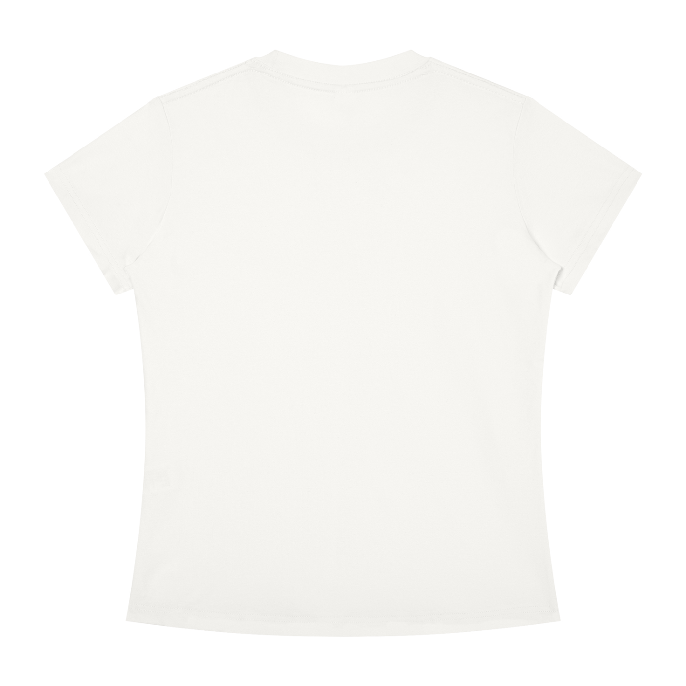 BLANKZ Slim Fit Crewneck Tee — White, back view