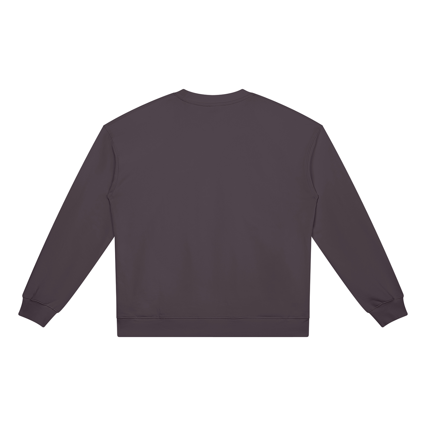BLANKZ Heavyweight Crew 420 — Deep Purple, back view