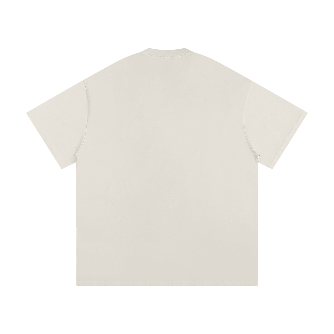 BLANKZ Loose Heavy Tee 275 — Light Apricot, back view