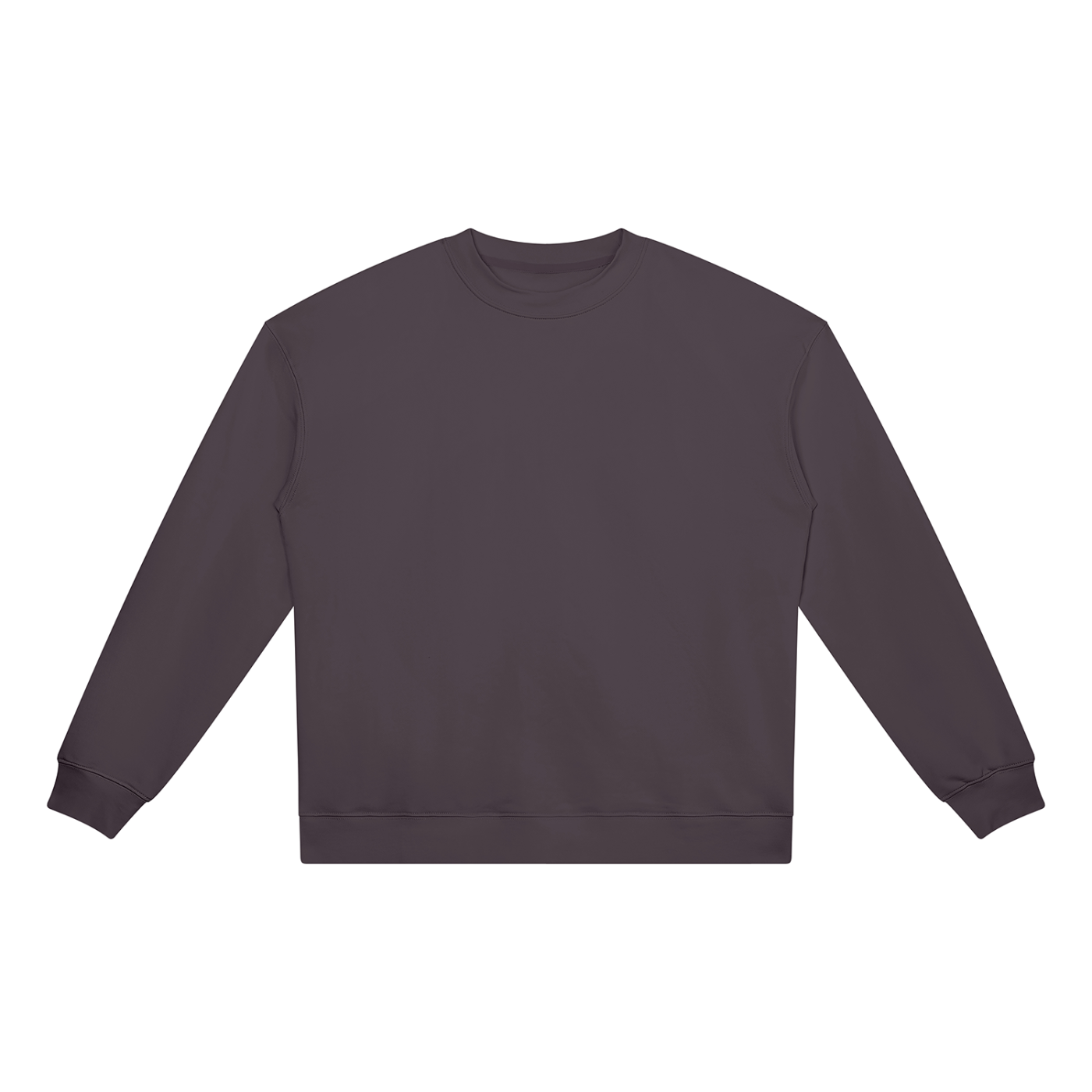 BLANKZ Heavyweight Crew 420 — Deep Purple, front view