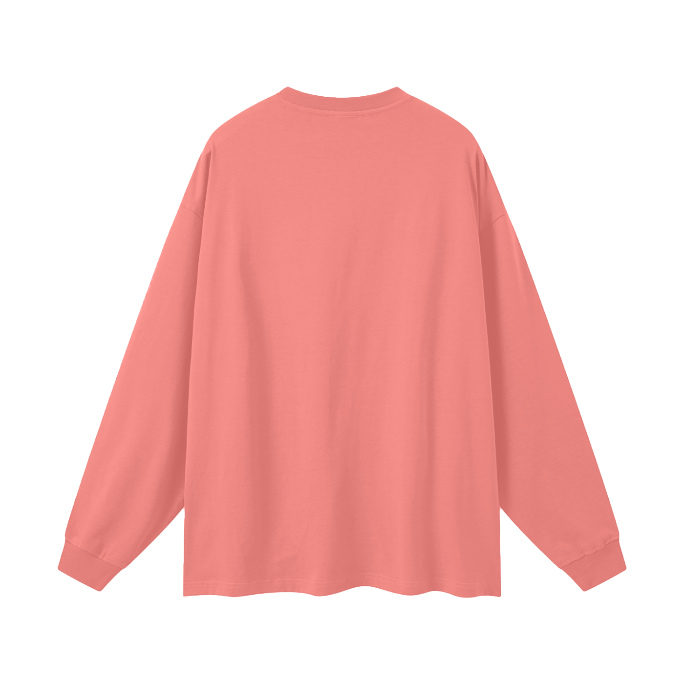 BLANKZ Oversized Long Sleeve 305 — Watermalon Red — back view