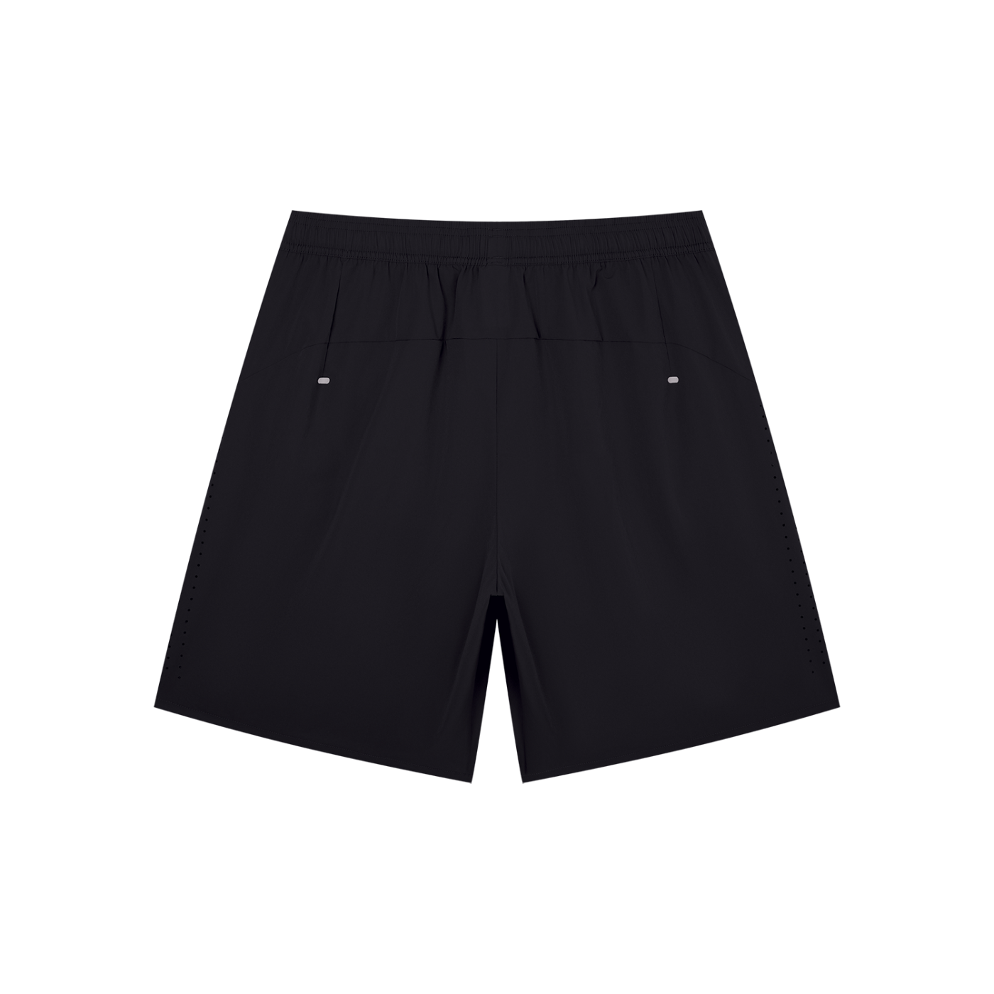 BLANKZ Regular Fit Performance Shorts — Black, back view