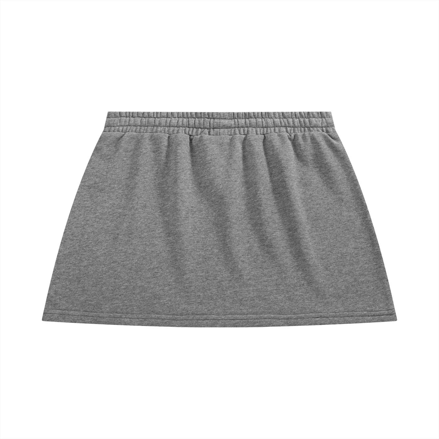 BLANKZ A-Line Mini Skirt — Flower Gray — back view